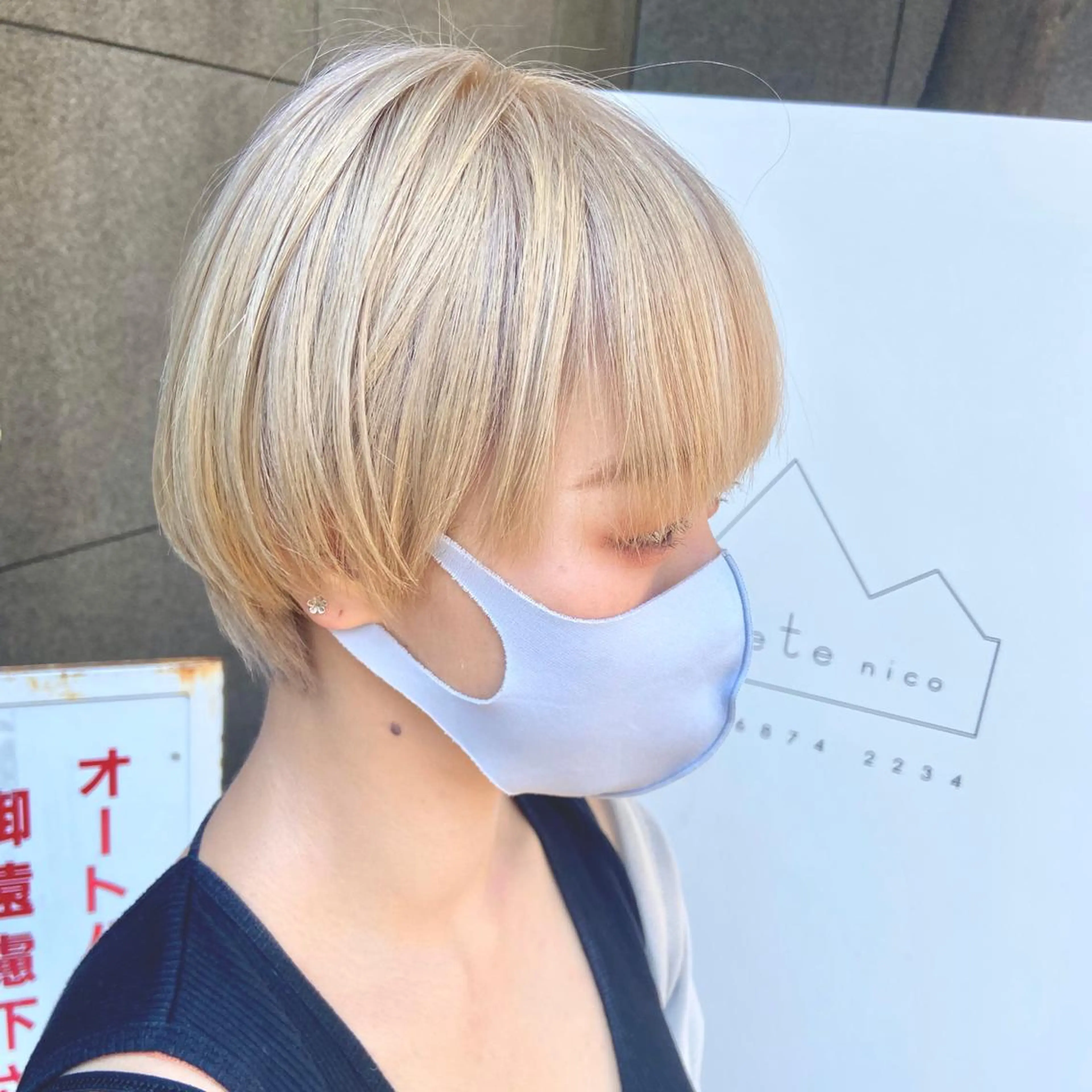 ショート カラー ショート/ウルフ ハイトーン/カイセイのヘアスタイル