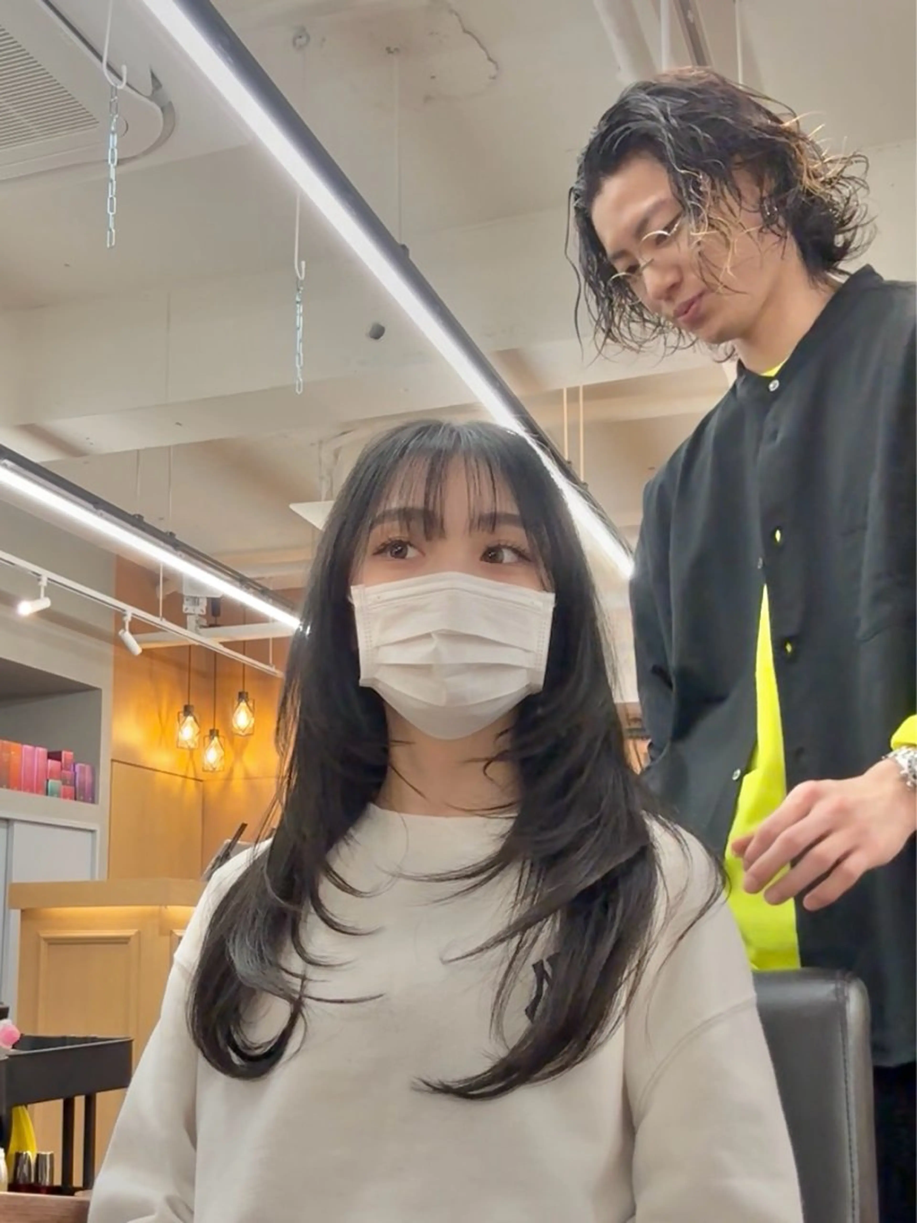 ロング パーマ カット 縮毛矯正 トリートメント 髪質改善美容師 🪽YOSSYのヘアスタイル