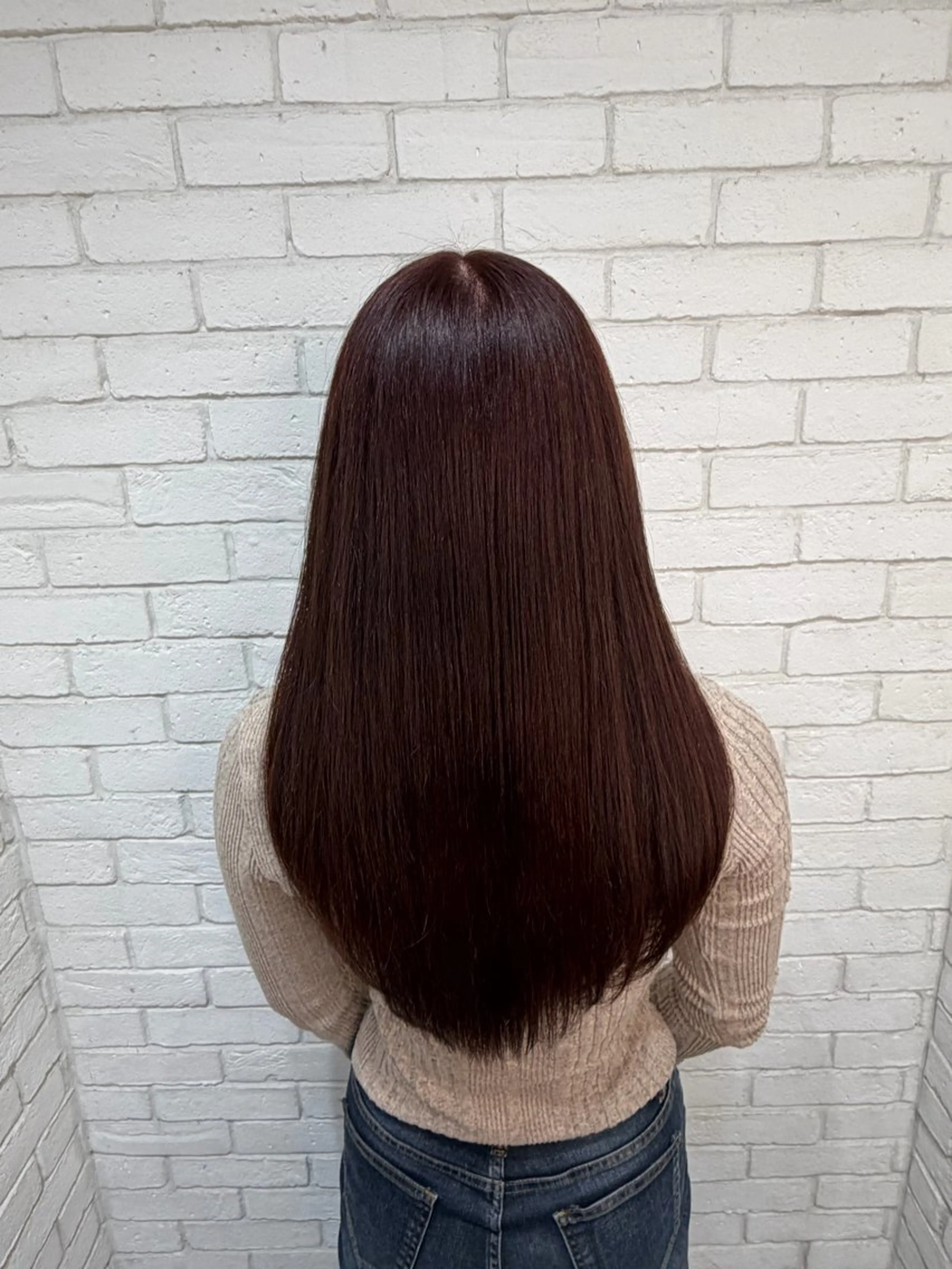 ロング カラー カット ヘアカラー トリートメント ヨシダ フミノリのヘアスタイル