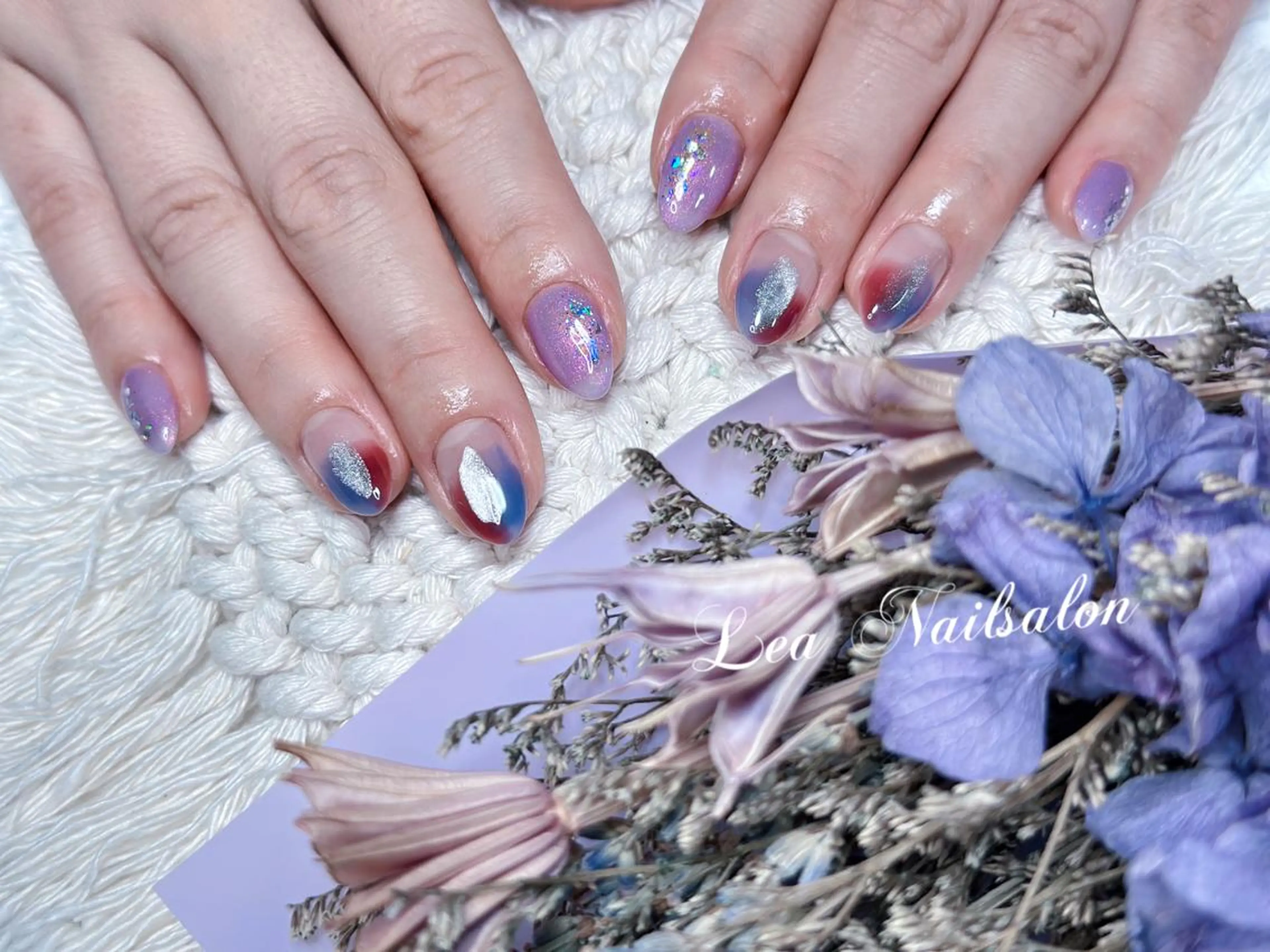 ショート カラー ネイル Le’a NailSalonのネイルデザイン
