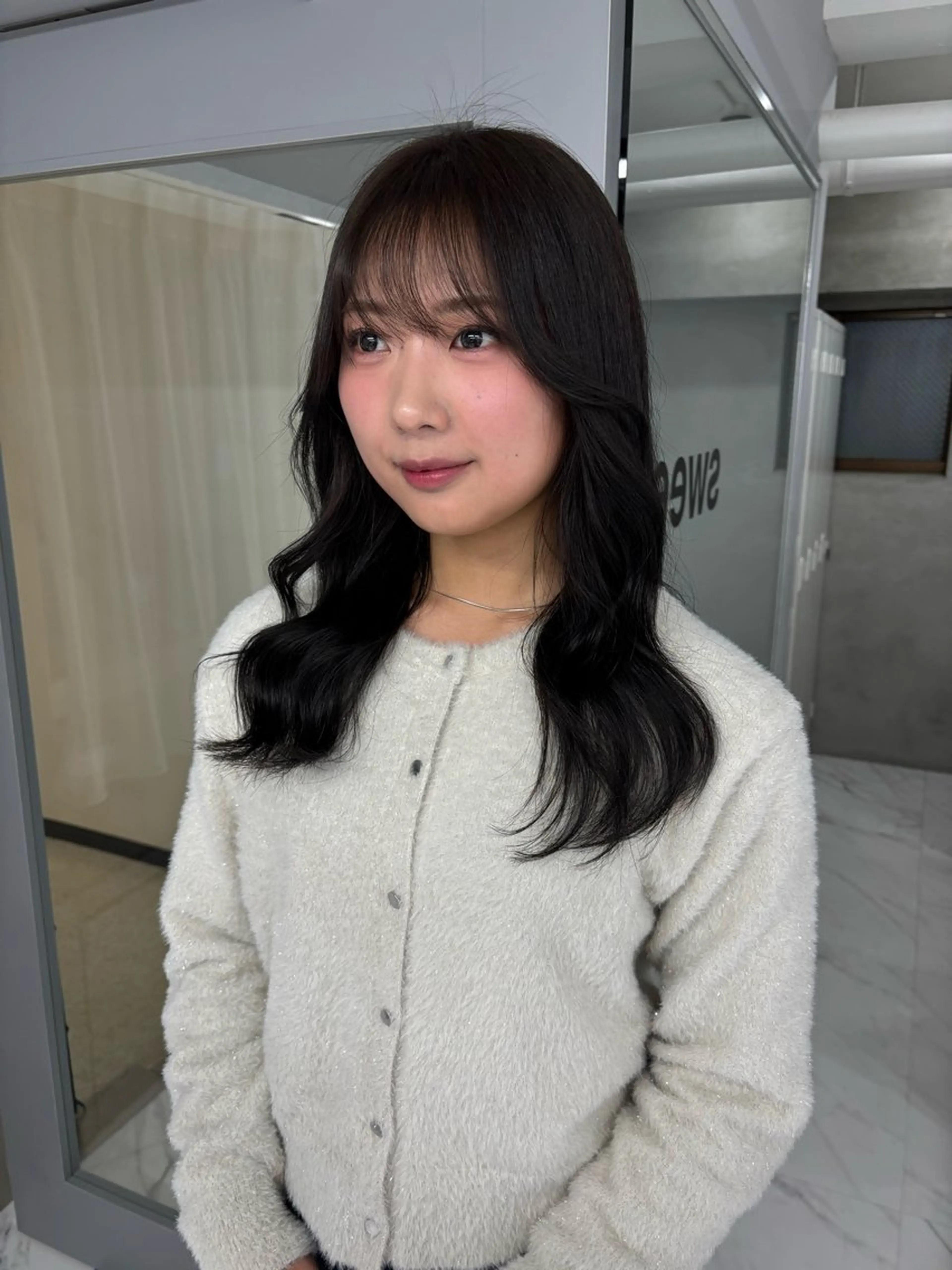 ミディアム カラー 透明感カラー ヘアカラー トリートメント Miyu🎀レイヤー ／透明感カラー🪽のヘアスタイル