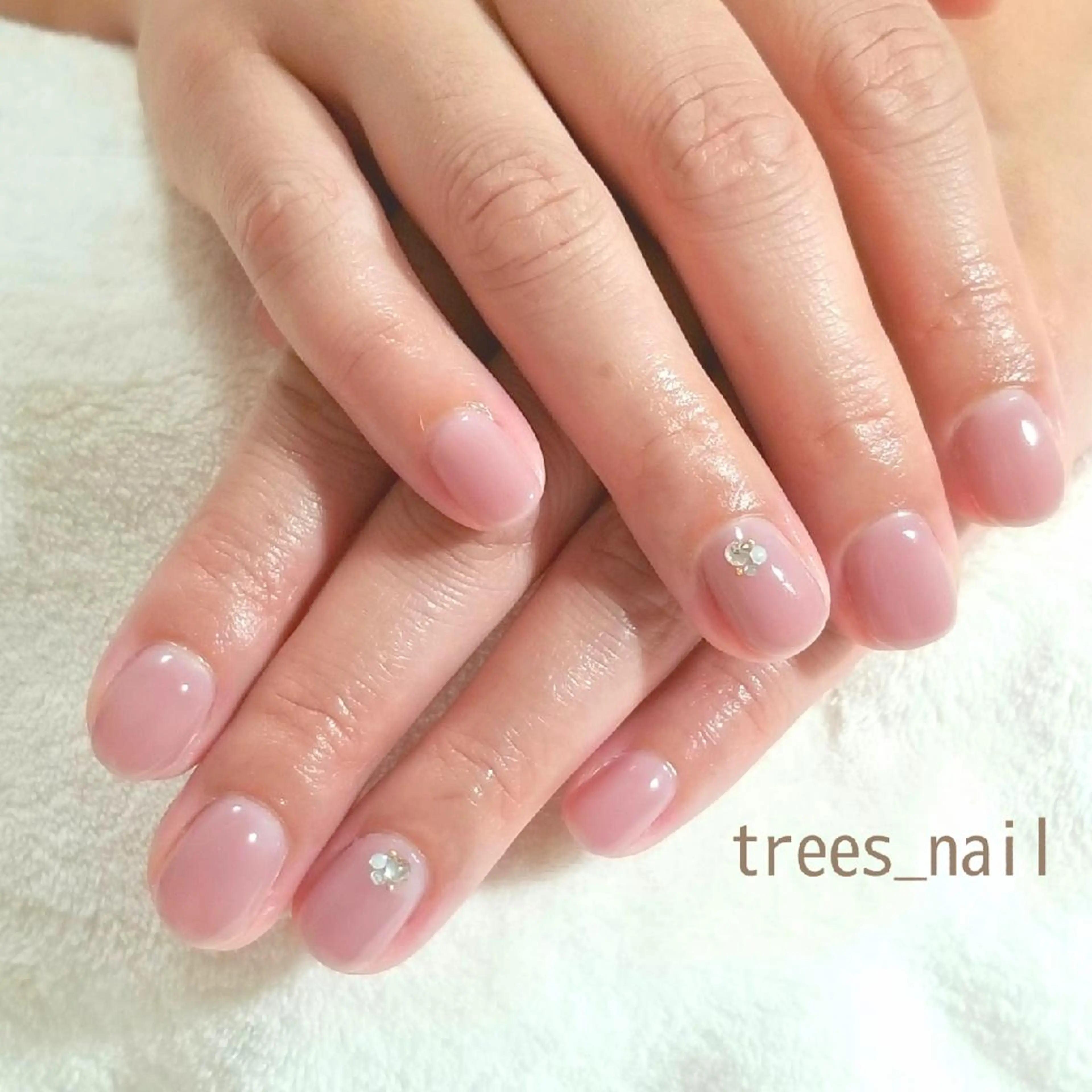 ネイル ジェルネイル ショートネイル シンプルネイル trees_ nailのネイルデザイン
