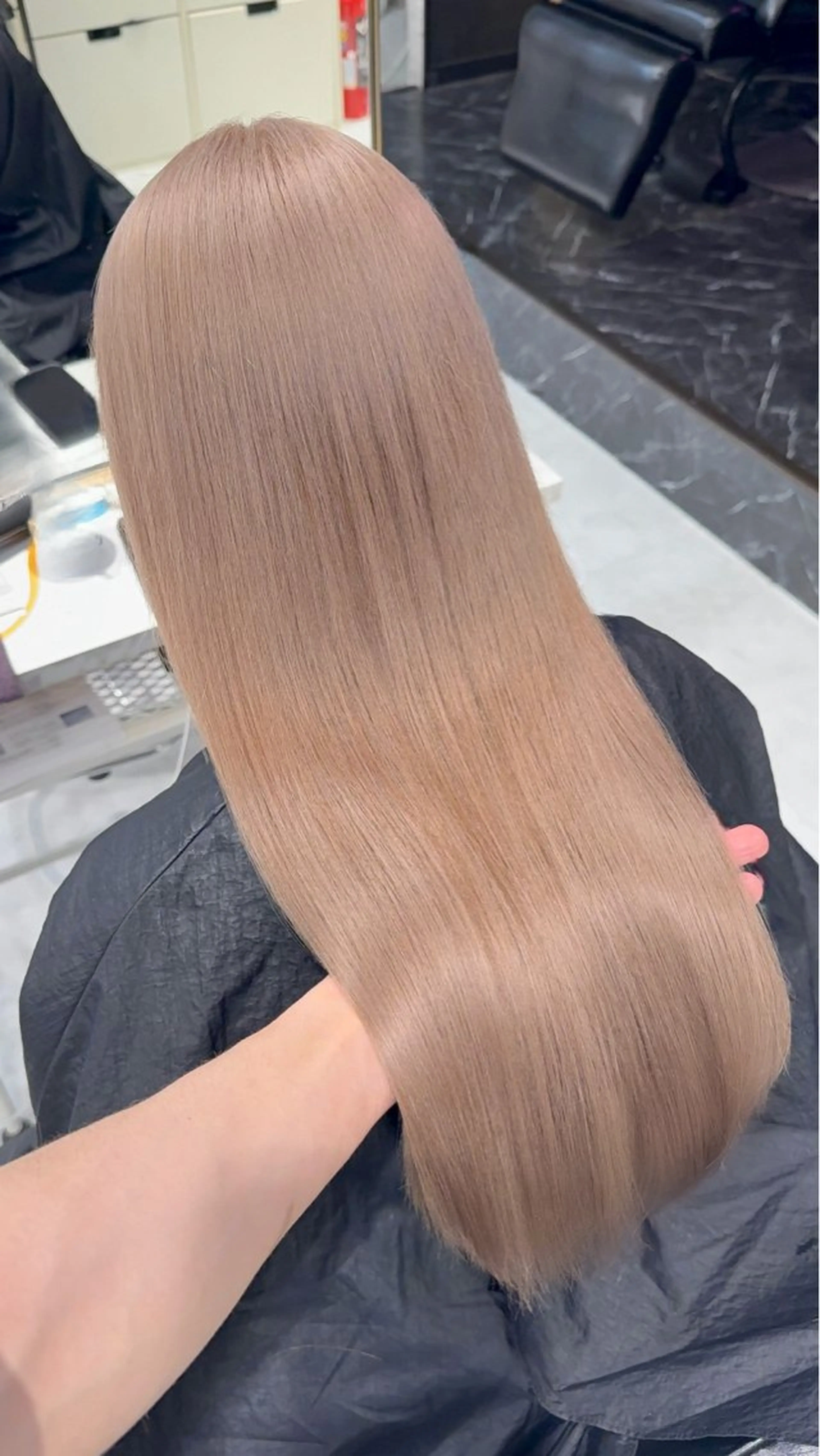 ロング カラー ヘアカラー トリートメント ヘアセット 【縮毛矯正ブリーチ】 MANATO🌈のヘアスタイル