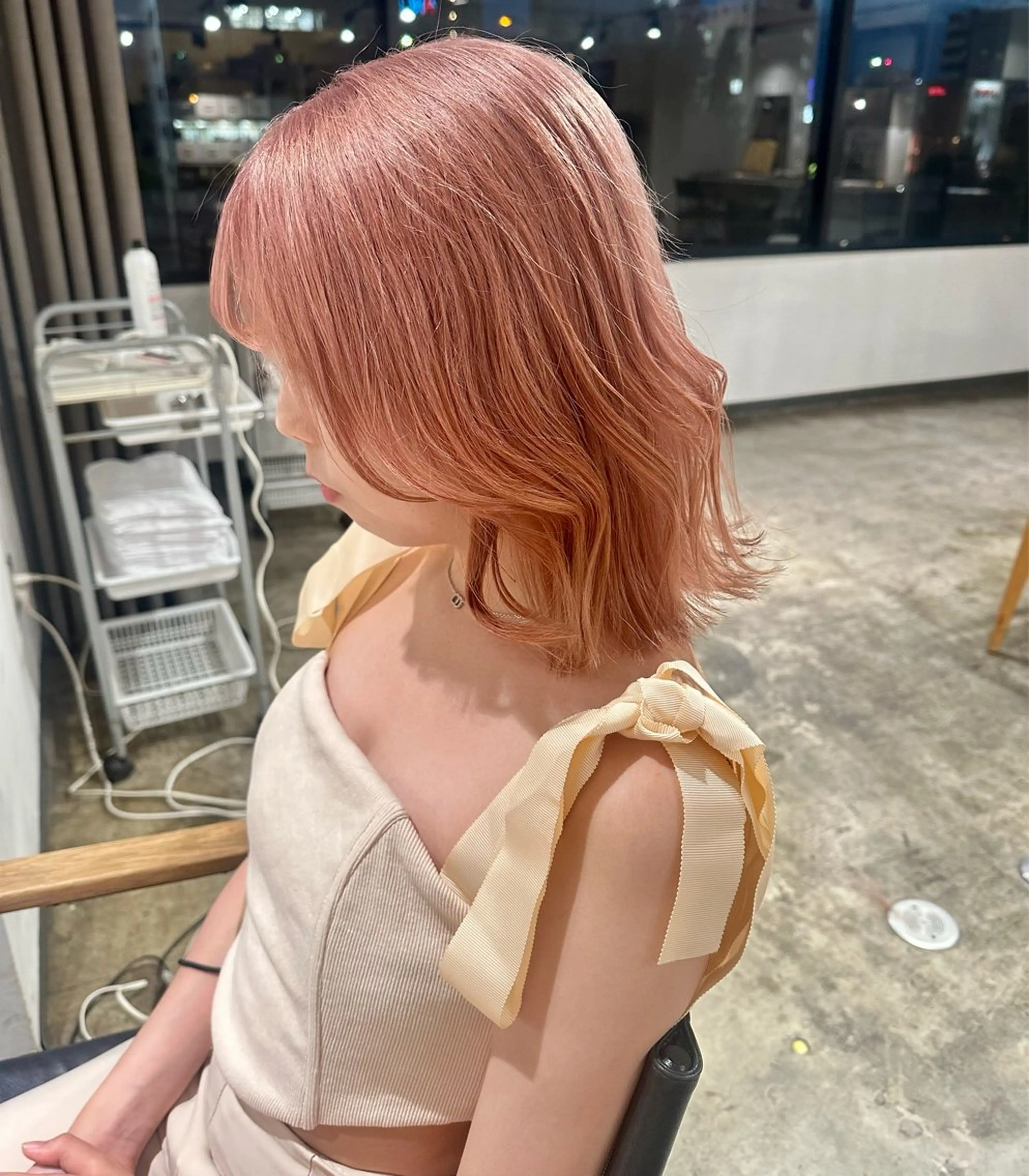 セミロング カラー ヘアカラー トリートメント ヘアセット ✨艶ブリーチカラー ✨四ノ宮裕己のヘアスタイル