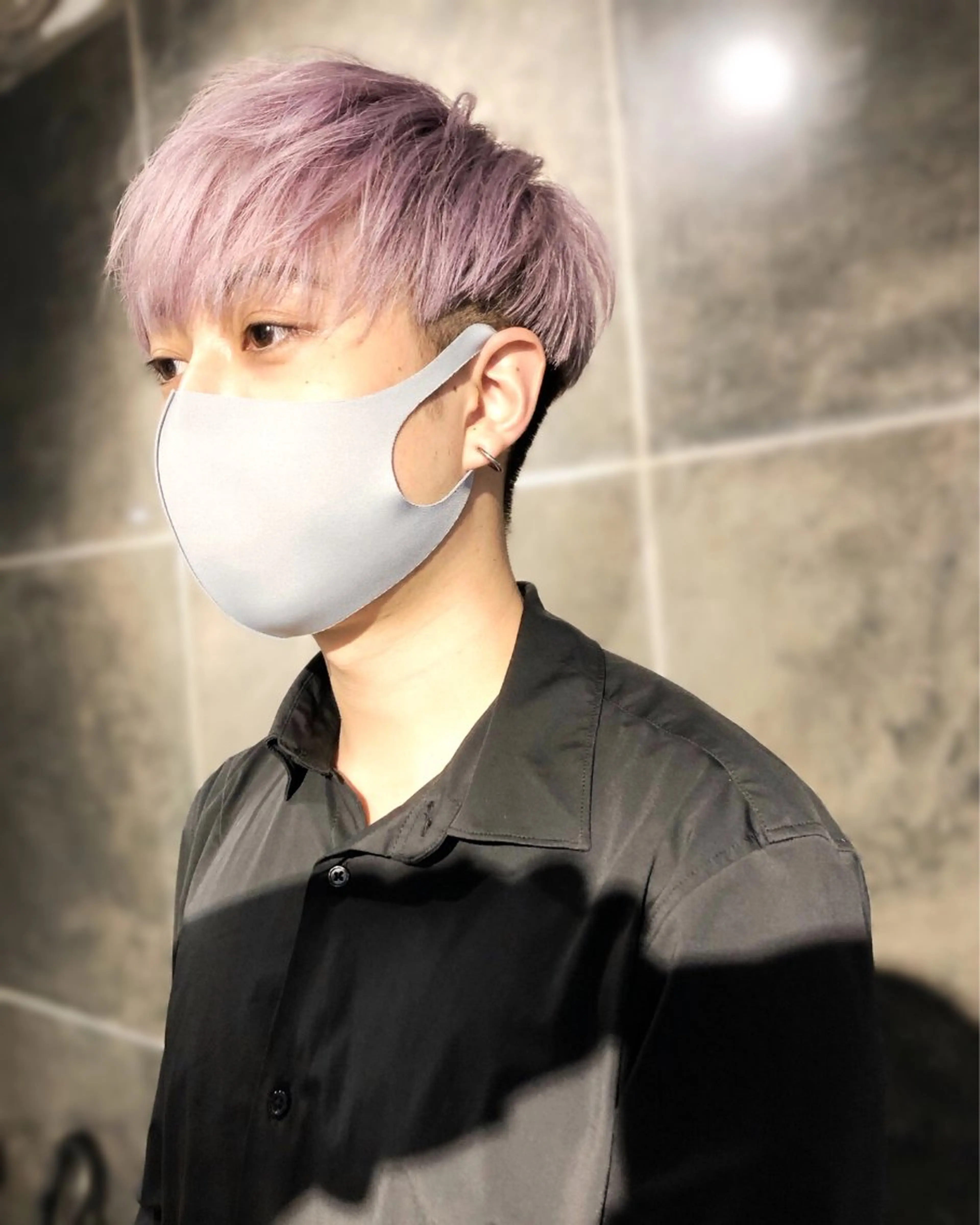 カラー ヘアアレンジ メンズ ラベンダーカラー カット ヘアカラー トリートメント ヘアセット ainico+所属・メンズ特化✂️栗原 侑也のヘアスタイル