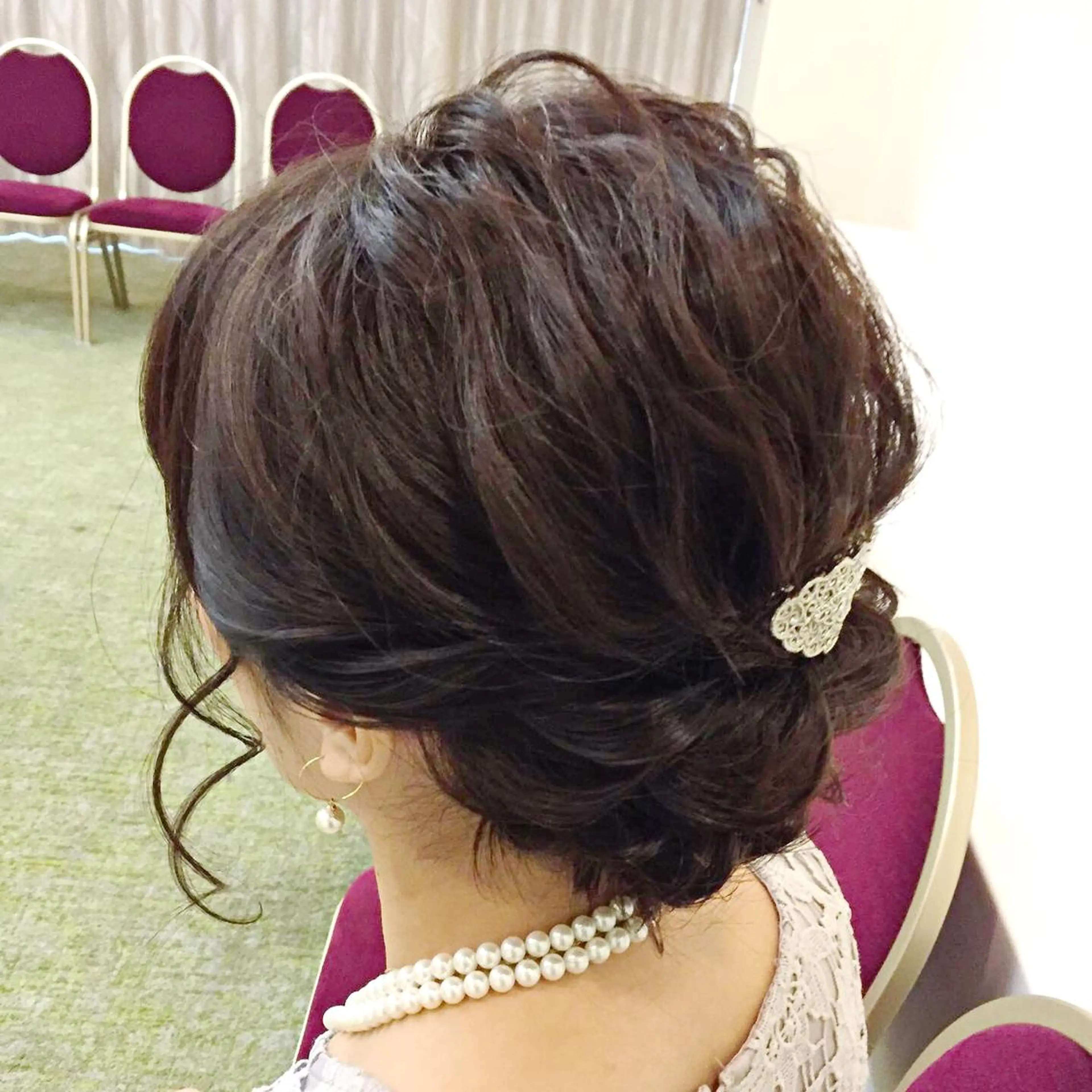 ミディアム laera 佐藤のヘアスタイル