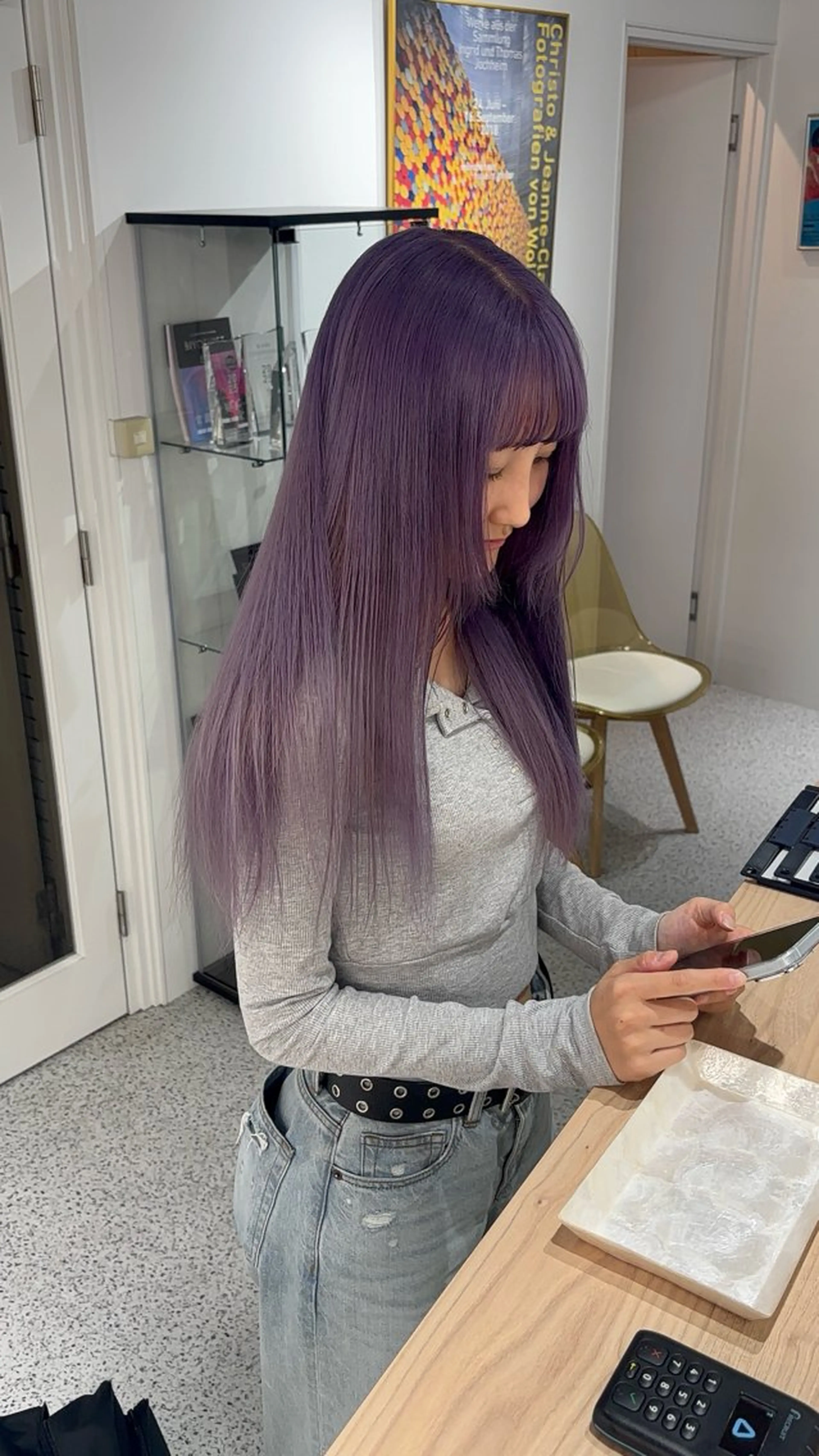 ロング ハイトーン/渋谷/ haruka🪄🖤のヘアスタイル