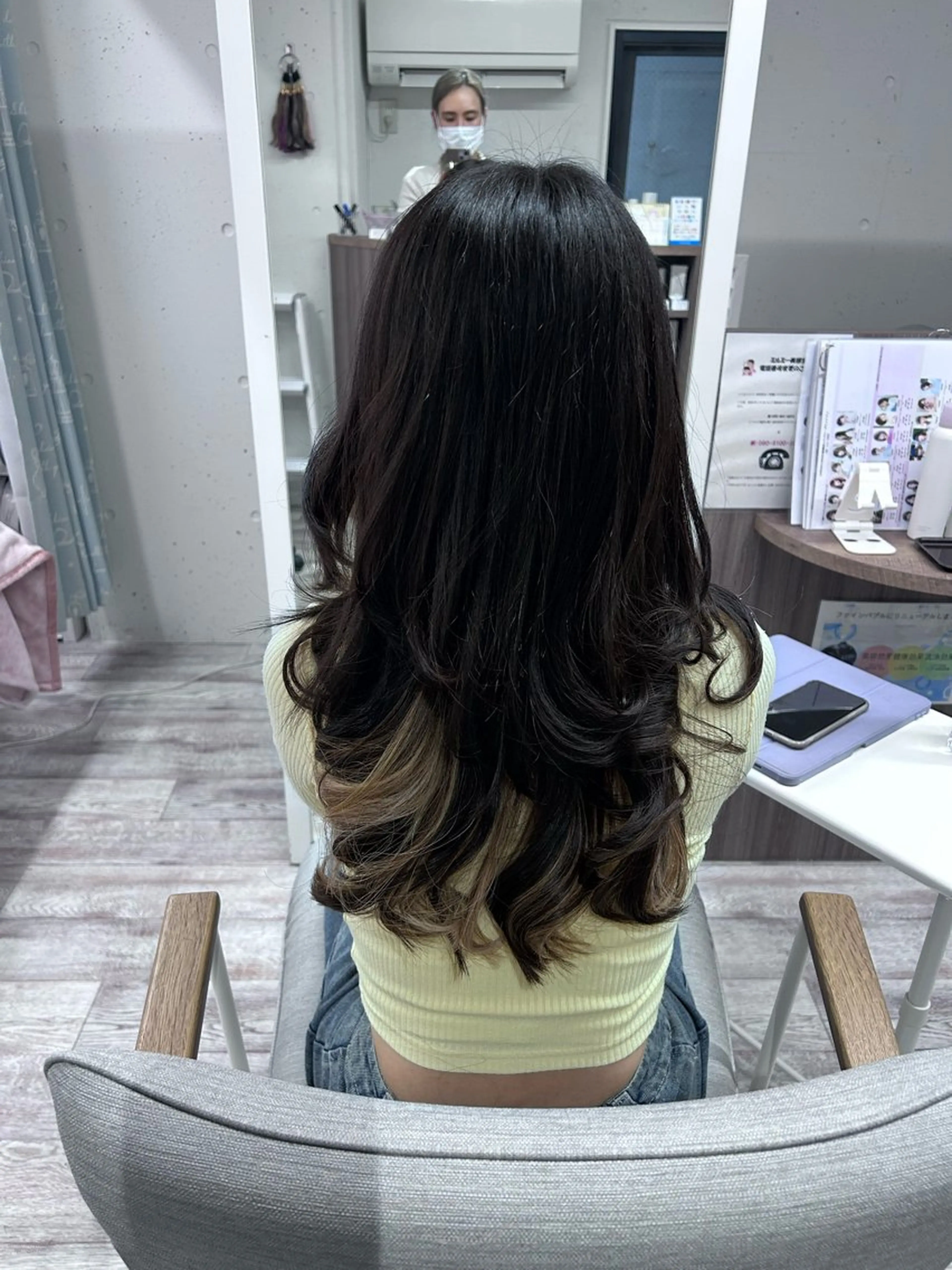 ロング レイヤーカット カット ヘアカラー ミルミー美容室所属・🦄💒💓齎藤 七海子🦄💒💓の眉毛・アイブロウイメージ