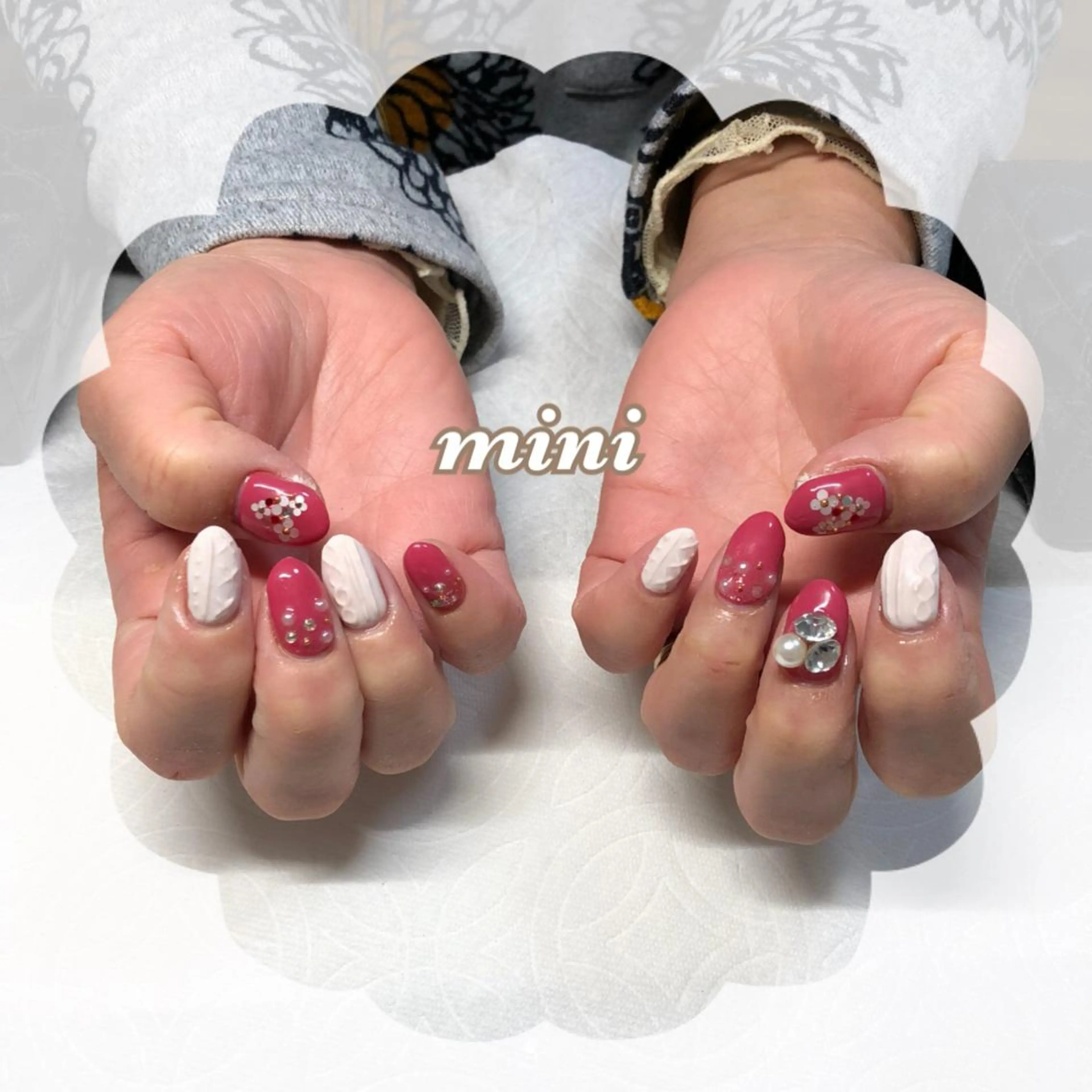 ネイル ストーンネイル ハンドネイル いそやま あつこのネイルデザイン