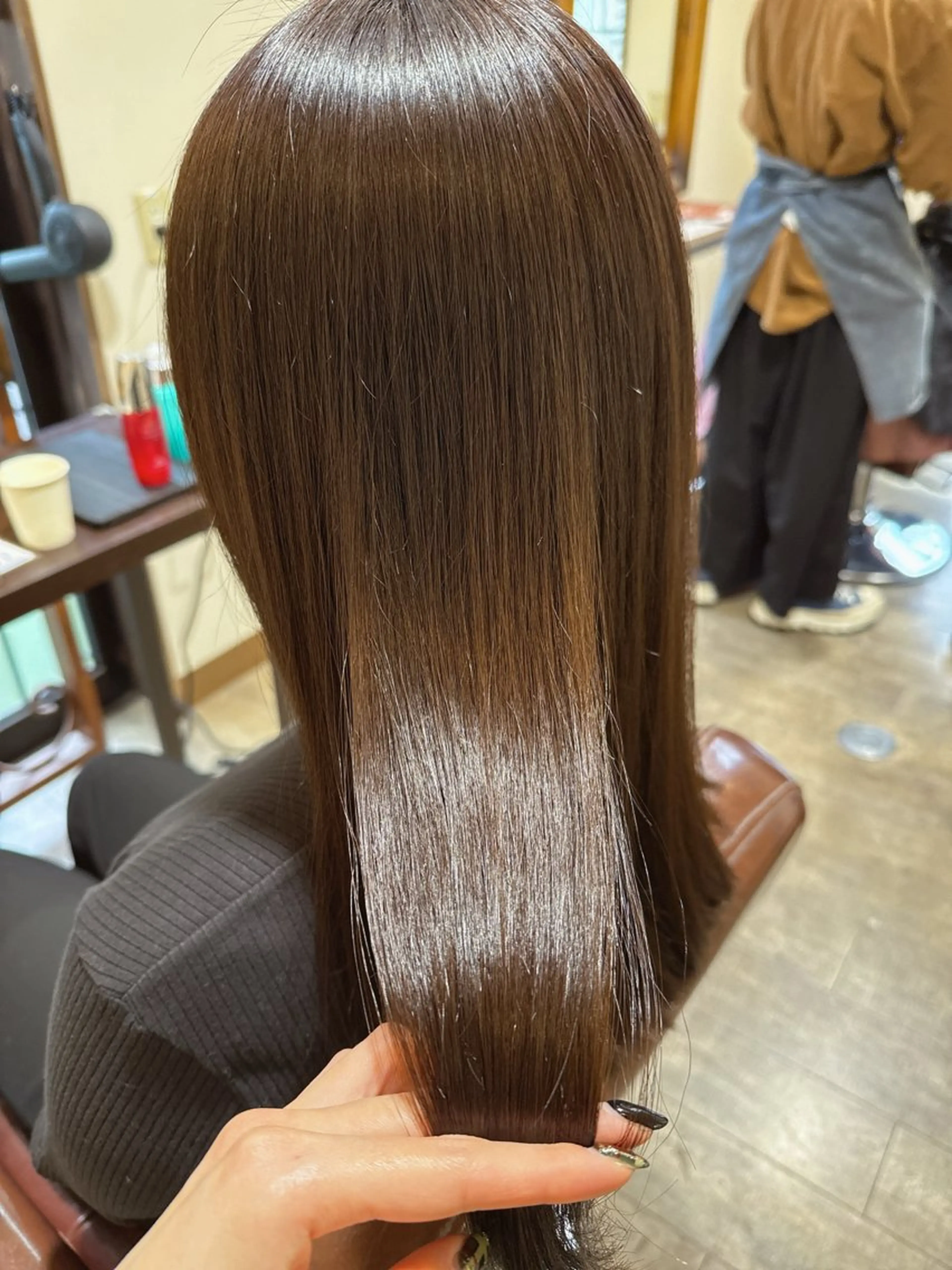 カラー 一宮　　透明感カラー 髪質改善　ヘッドスパのヘアスタイル