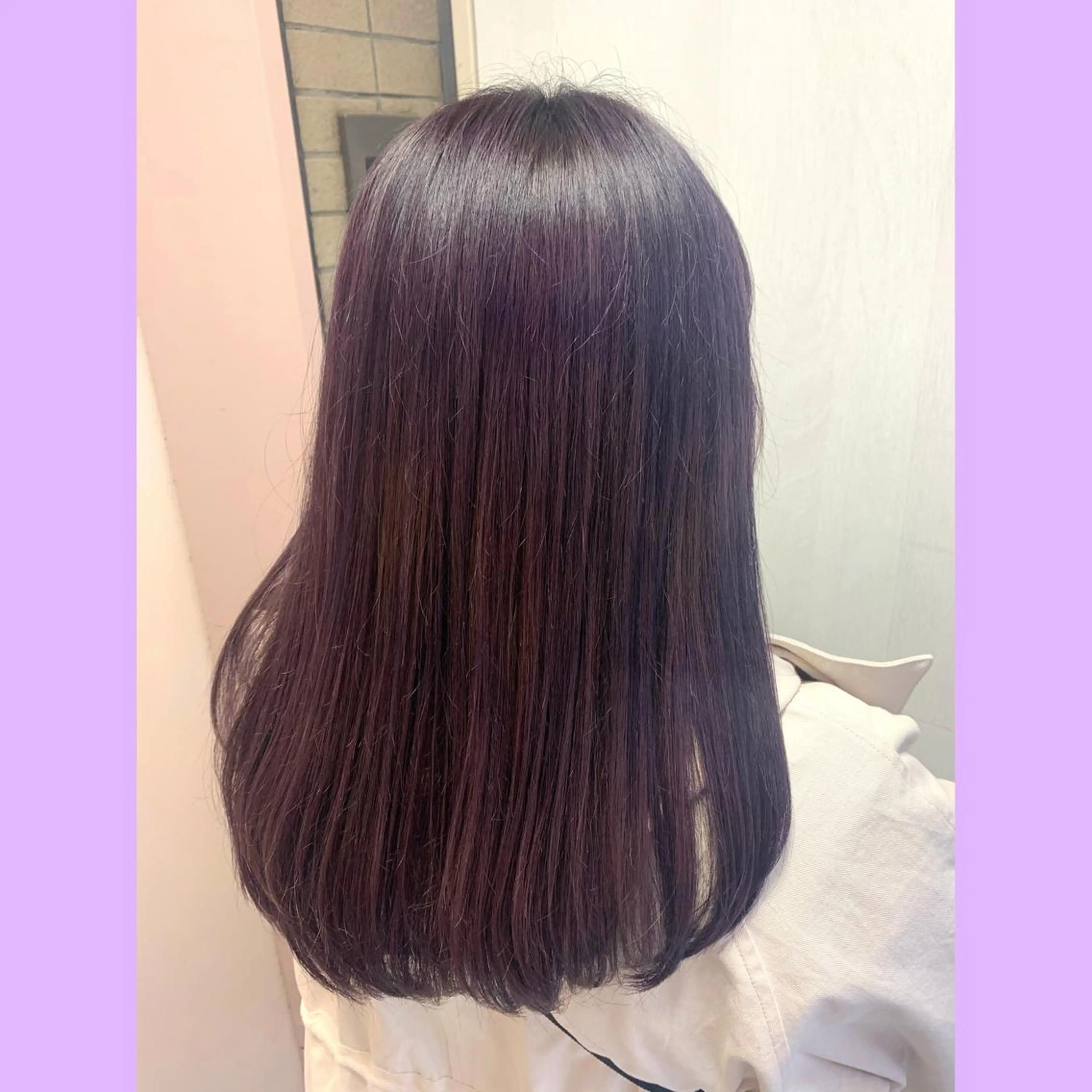 ロング カラー バイオレットカラー 浅沼 久瑠美のヘアスタイル