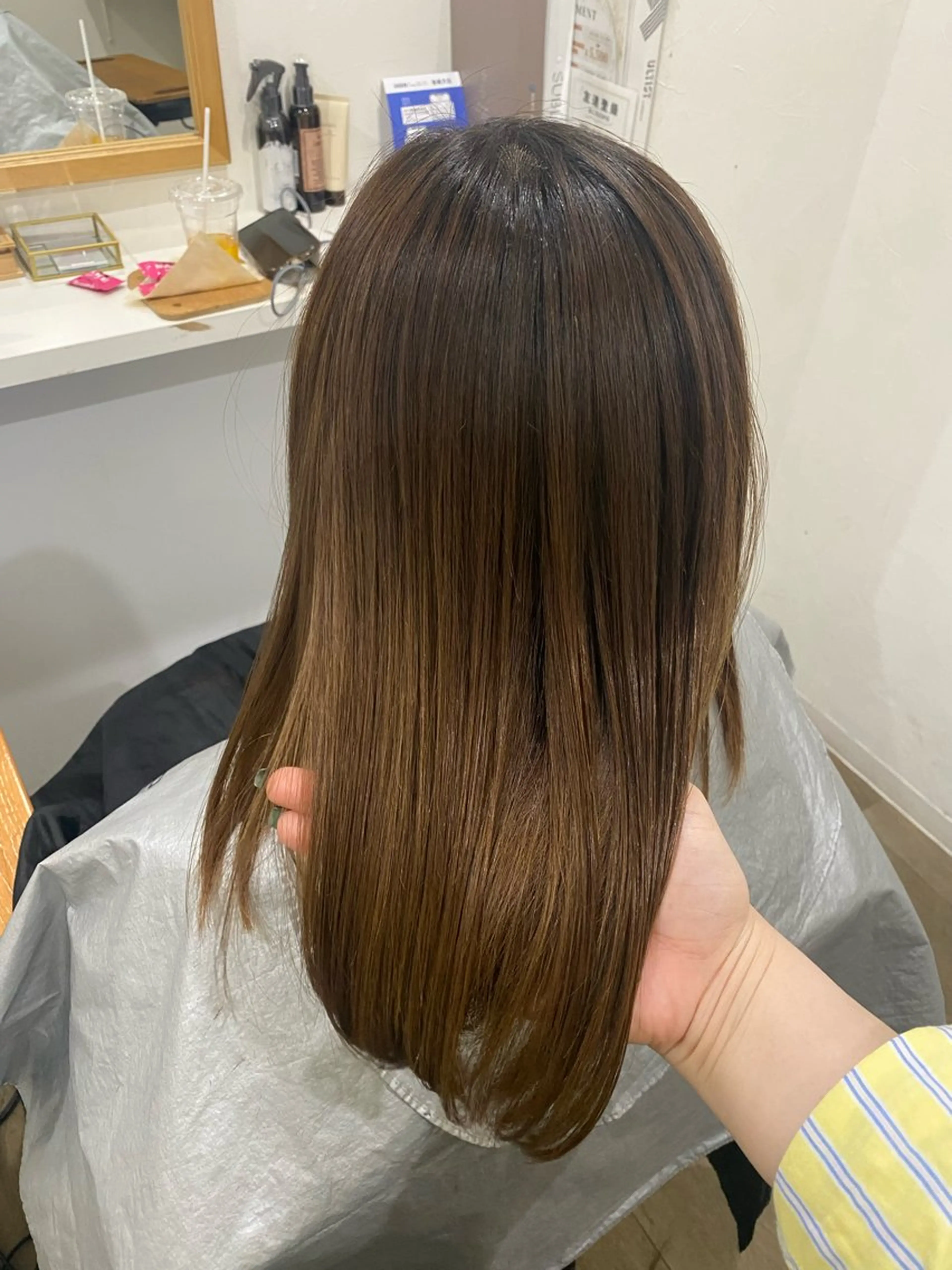 ロング カット 縮毛矯正 髪質改善サロン 梅田/ヨナミネのヘアスタイル