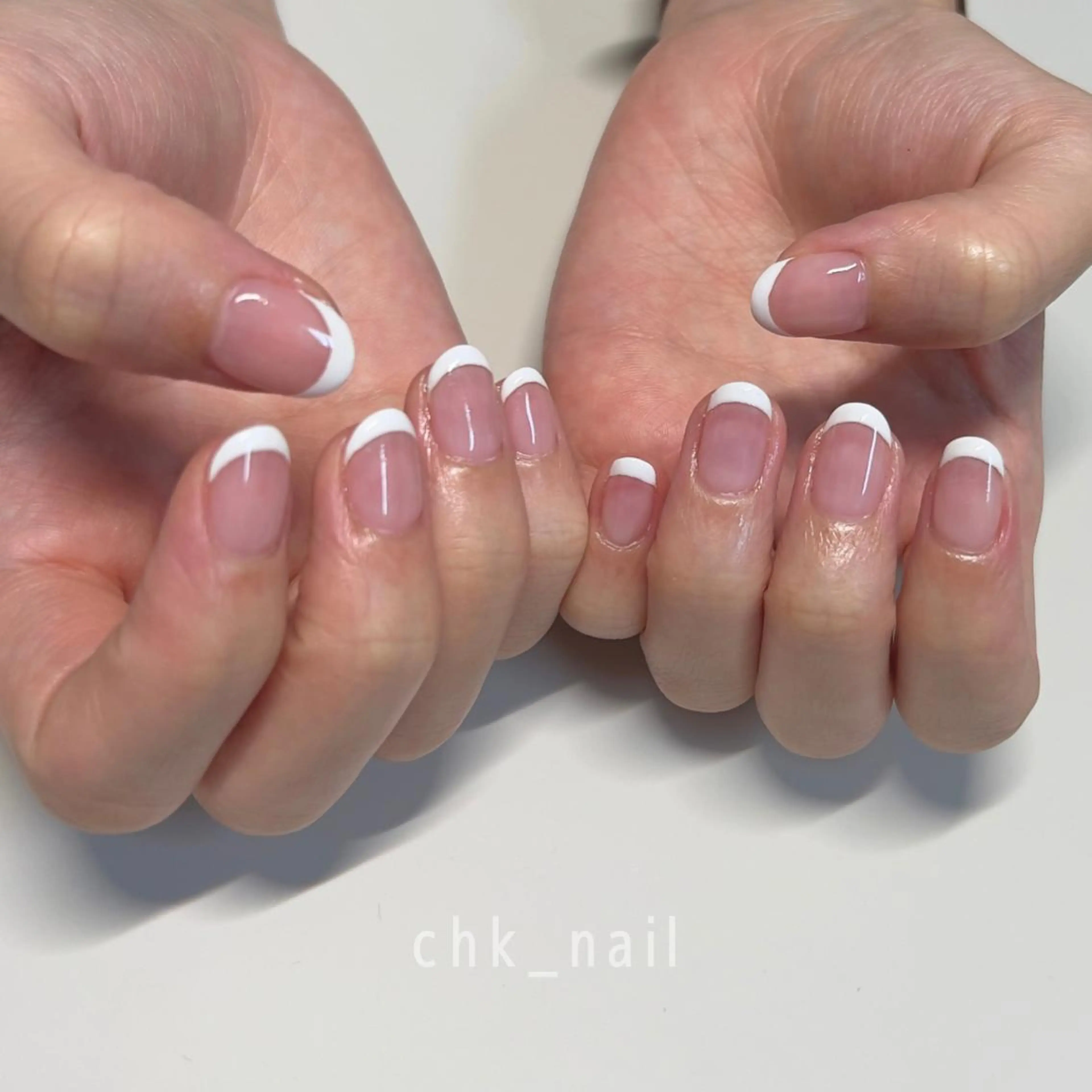 ネイル フレンチネイル シンプルネイル takahashi chikaのネイルデザイン