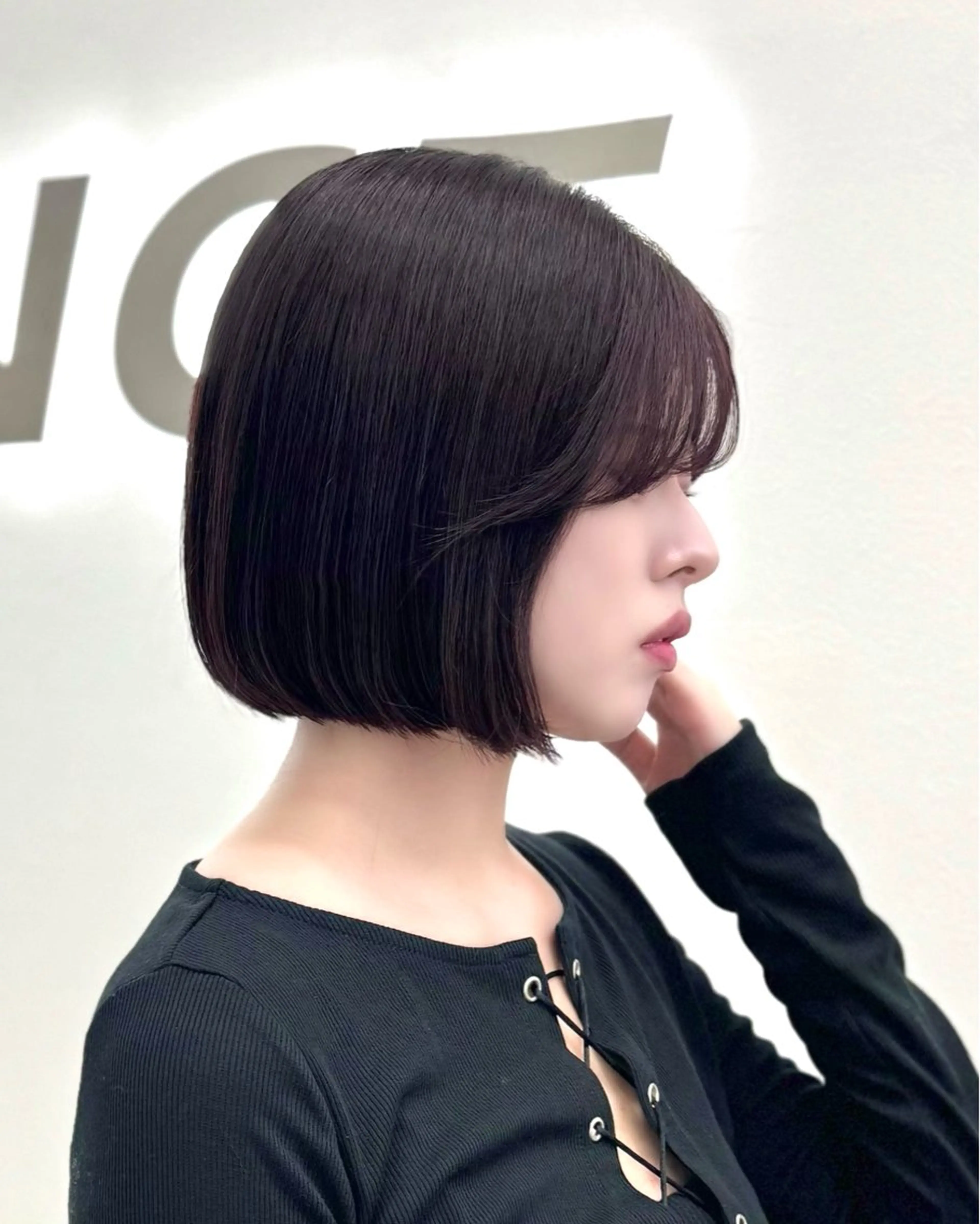ショート カラー ヘアアレンジ カット ヘアカラー トリートメント ヘッドスパ ヘアセット 縮毛矯正🤍 盛れるボブ/ひかりのヘアスタイル