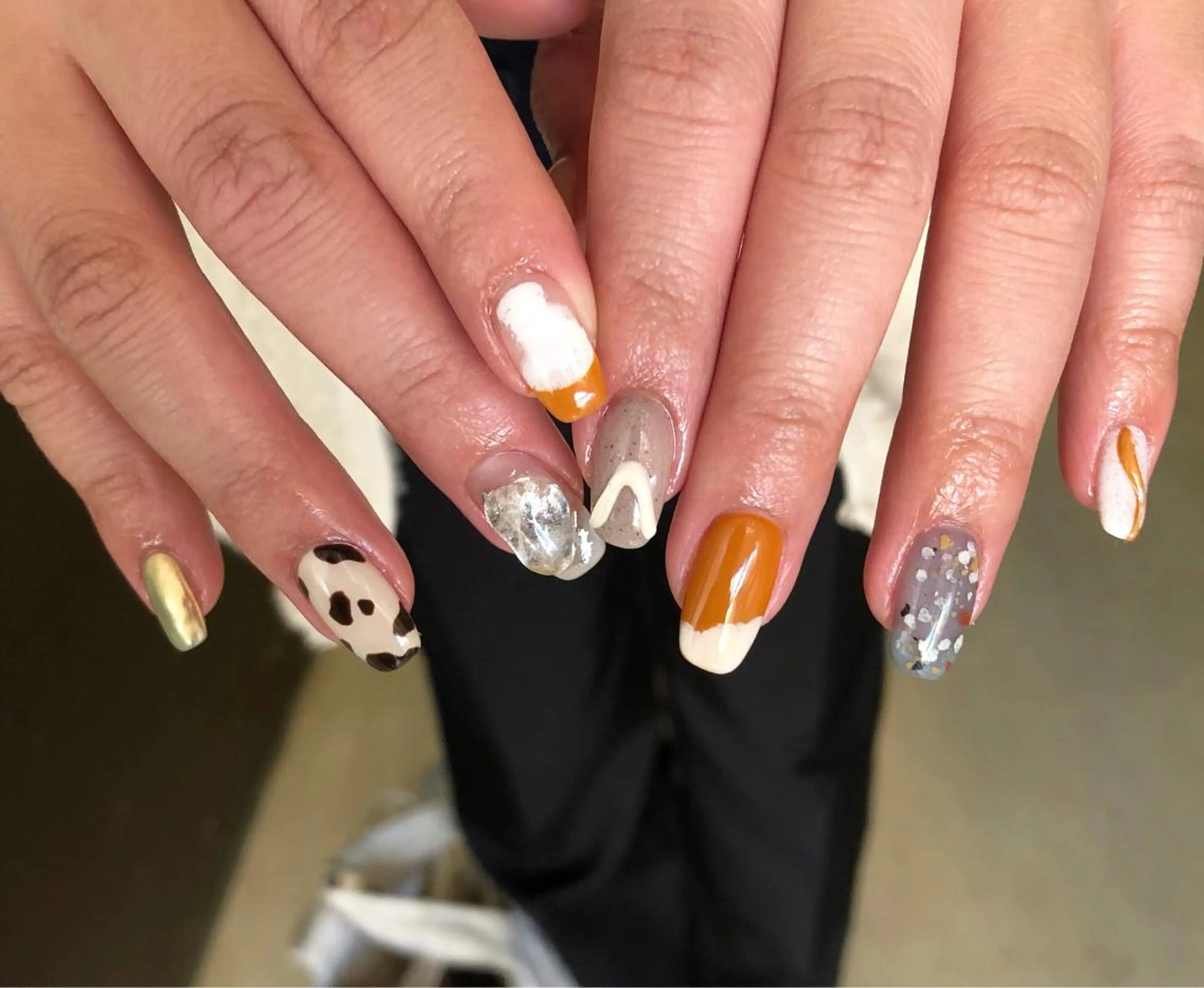 ネイル パラあり！フィルイン 美フォルムのネイルデザイン