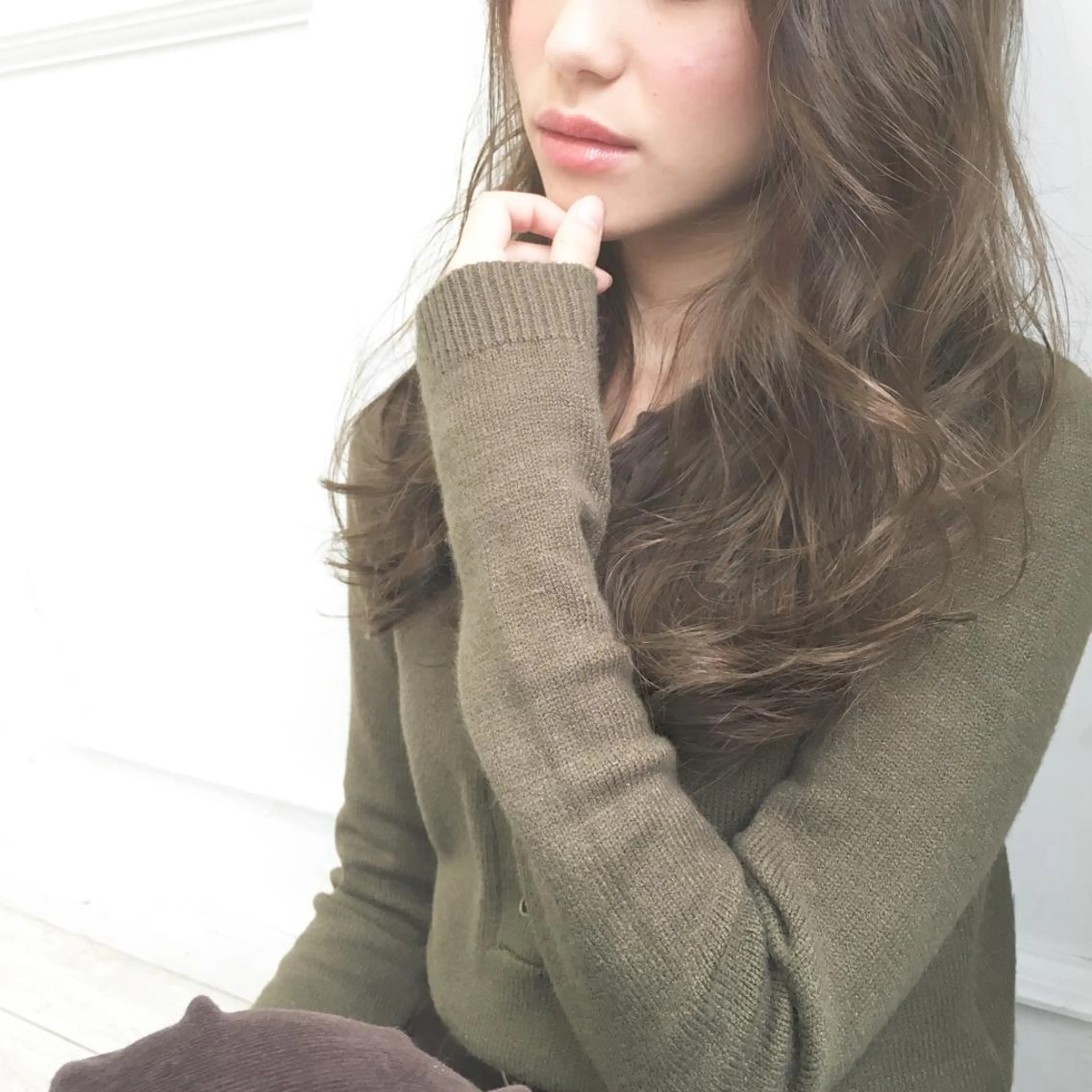 ロング カラー パーマ ヘアアレンジ ◆感動口コミ/最小顔 理論カット◆森口 峻のヘアスタイル