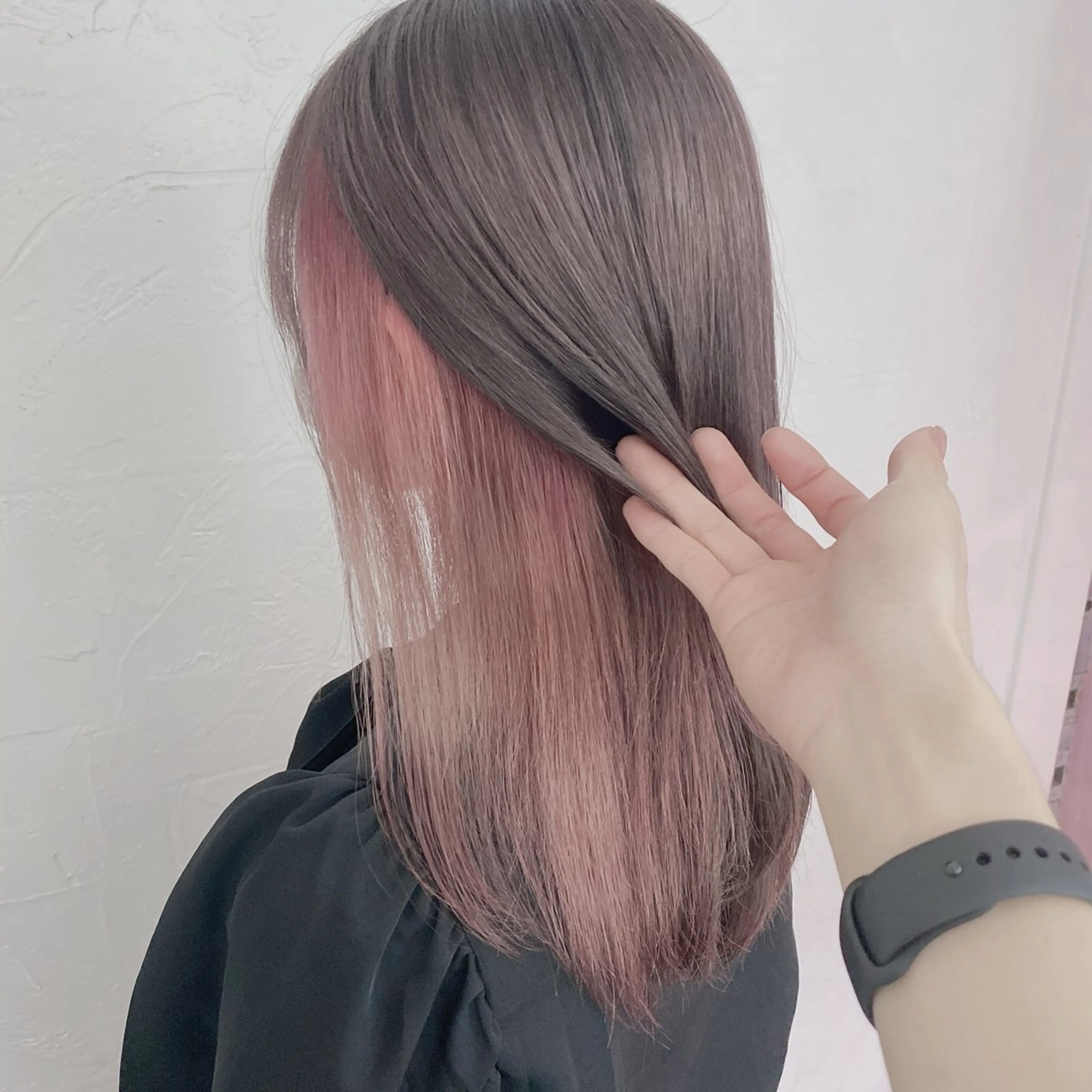 ロング カラー ヘアカラー トリートメント ヘッドスパ ヘアセット 𓏸レイヤー髪質改善 透けカラーカノン🫧のヘアスタイル