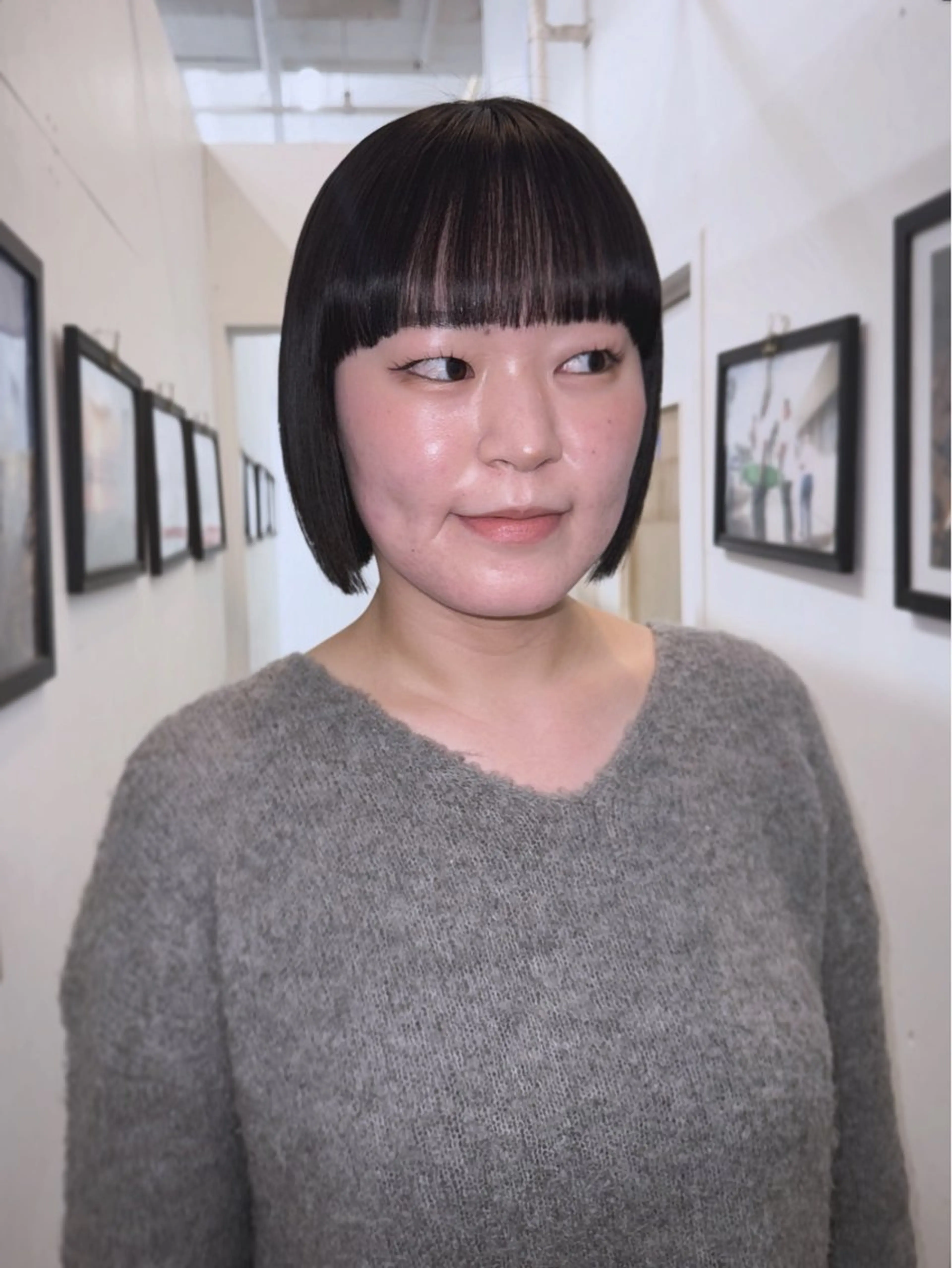 ショート ボブ ワイドバング じゅんな VENICE/船橋駅のヘアスタイル