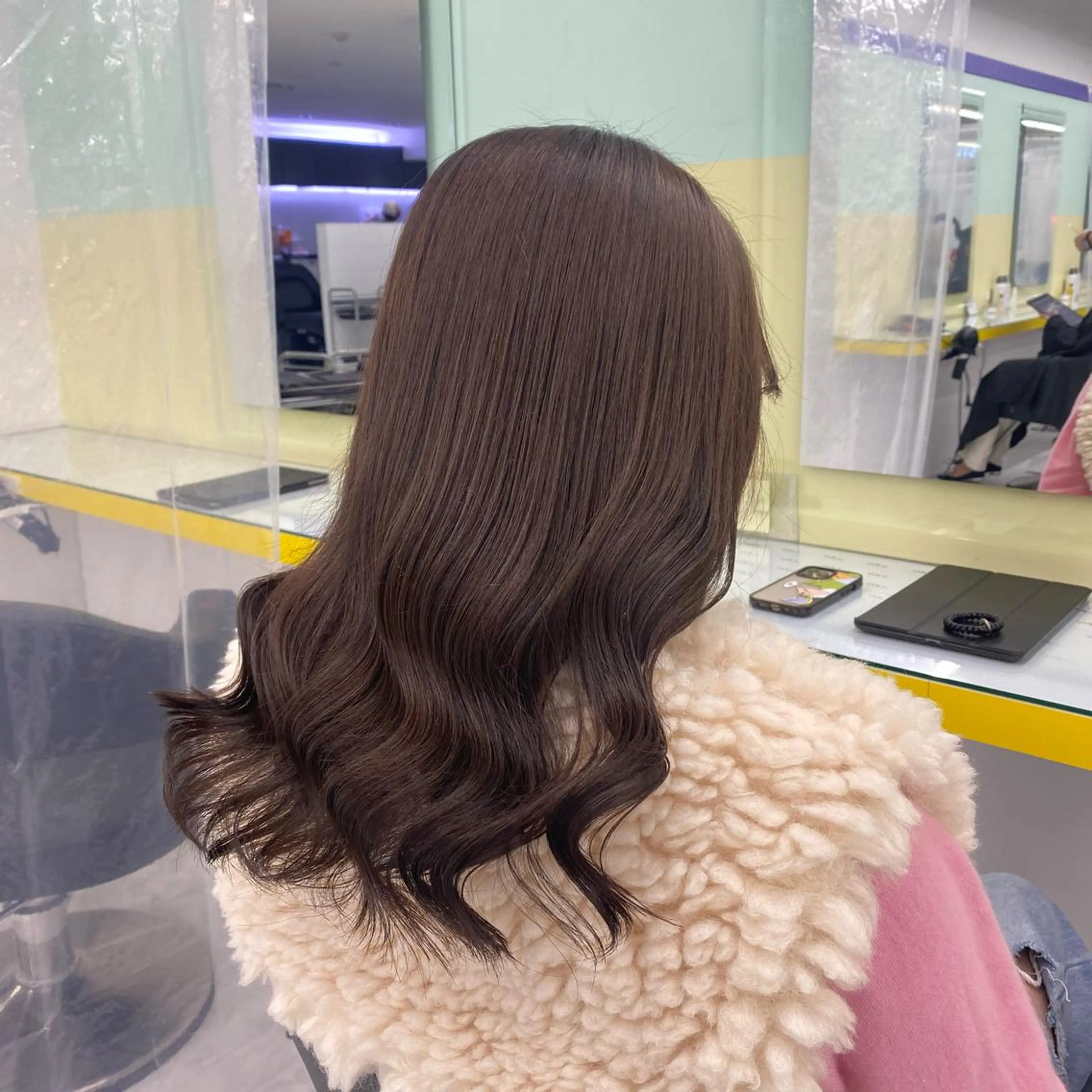 セミロング カラー ヘアアレンジ ヘアカラー トリートメント GOTODAY shair salon 横浜mare店所属・mai🍑暖色カラー /レイヤー💖のヘアスタイル