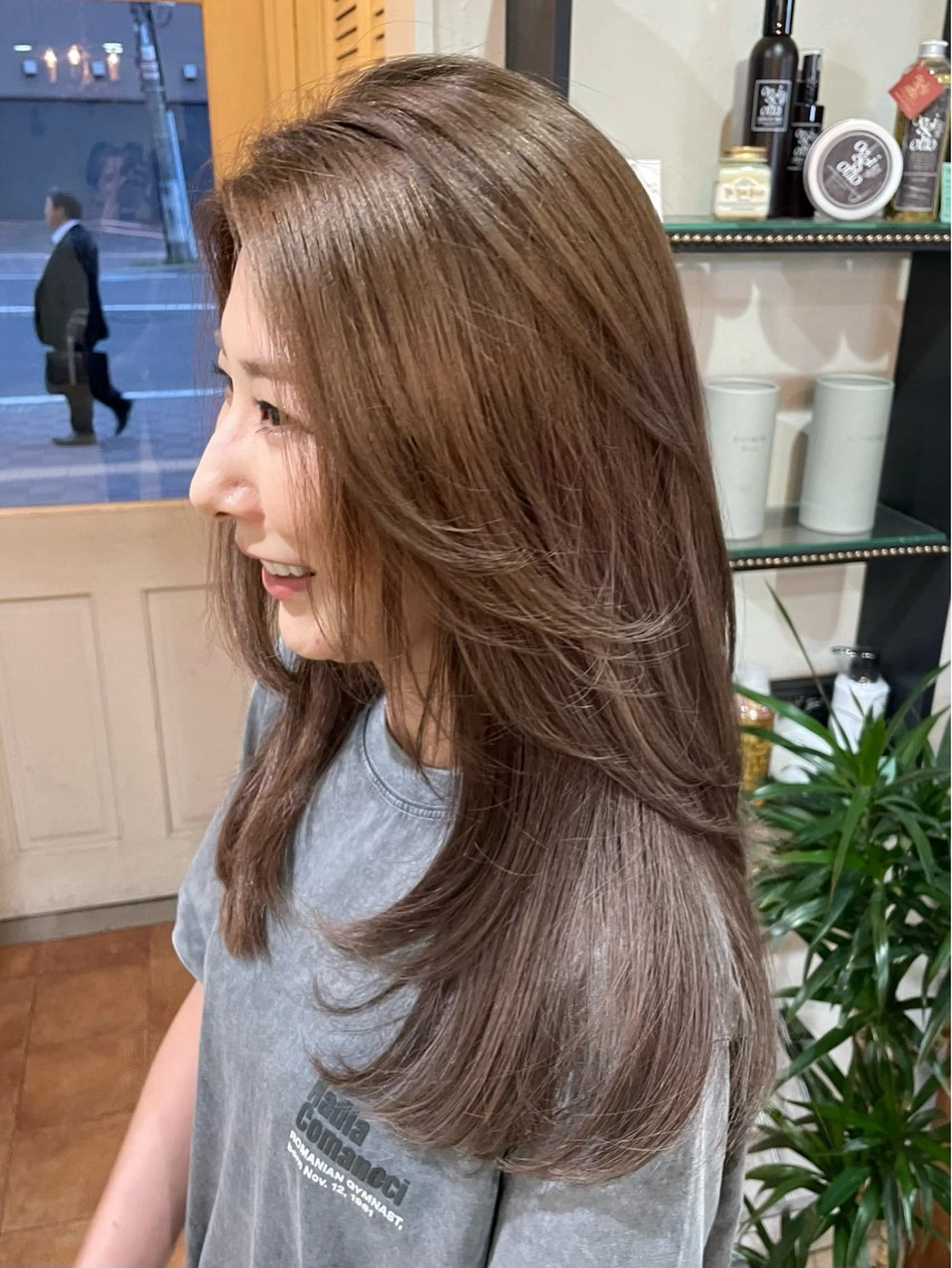 セミロング ら んのヘアスタイル