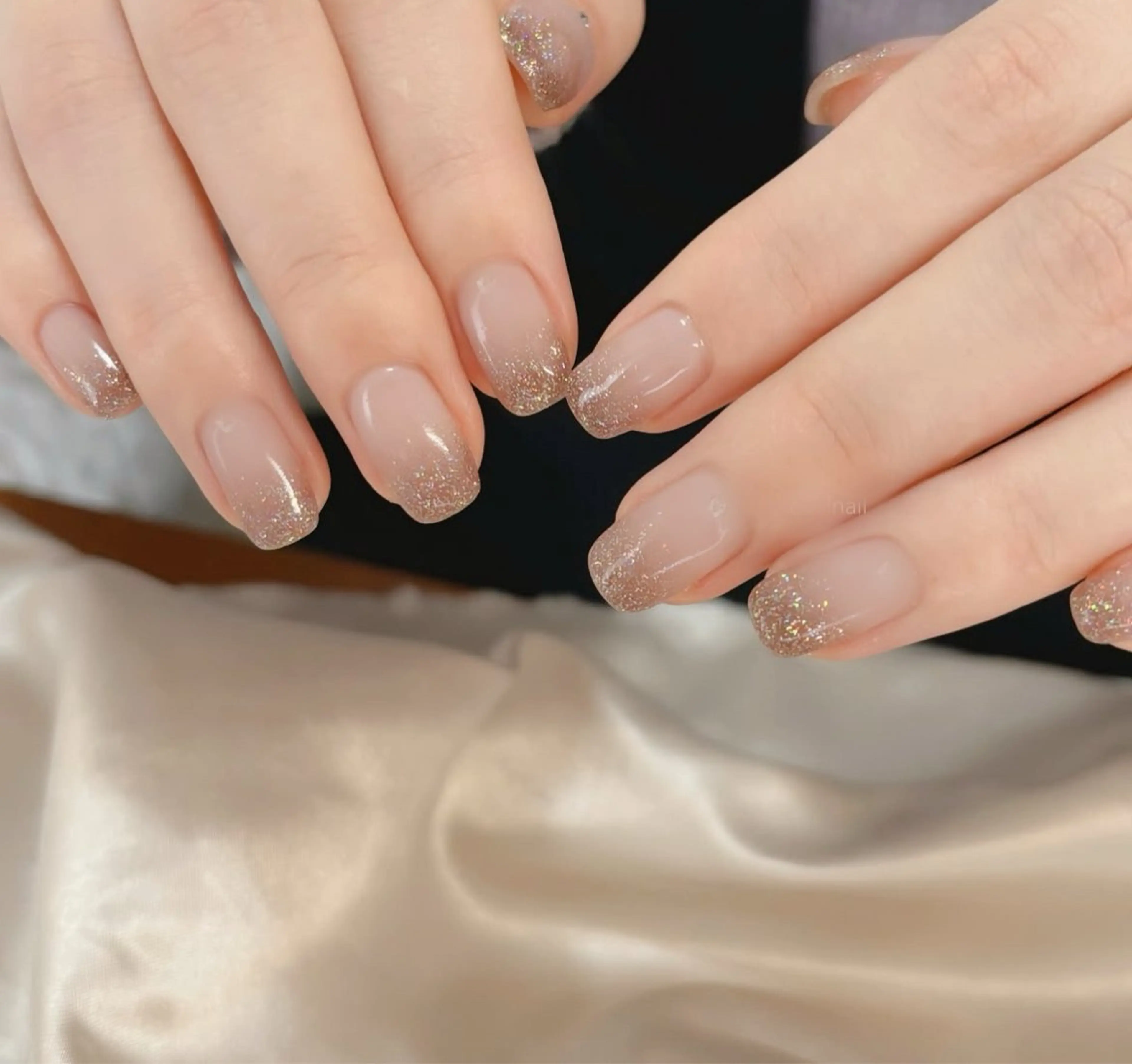 ネイル グリーン 持ち込み ハンドネイル Rairia nail本八幡店のネイルデザイン