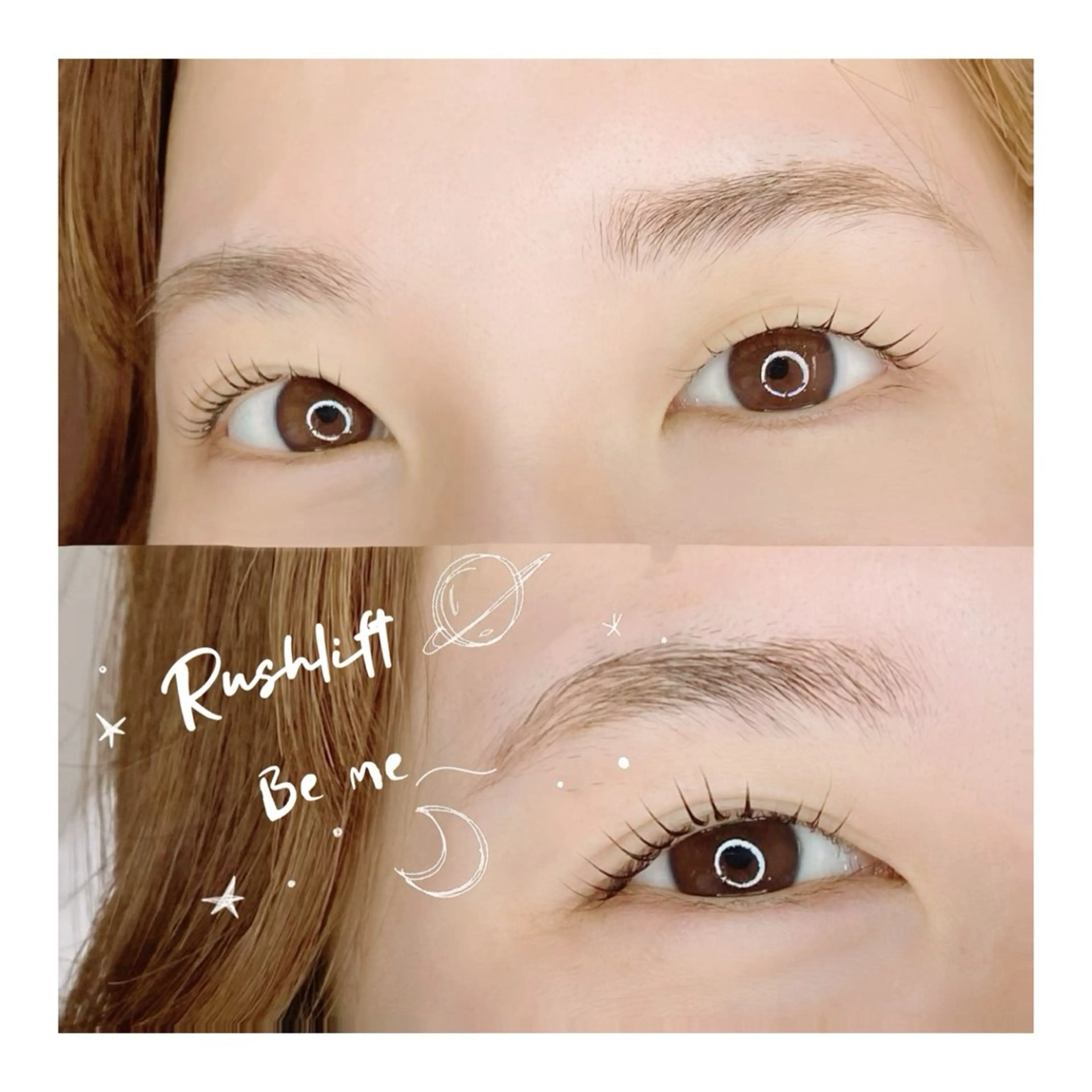 メンズ マツエク・マツパ メンズパーマ まつげパーマ Be me♥ 亀貝景子のマツエク・マツパデザイン