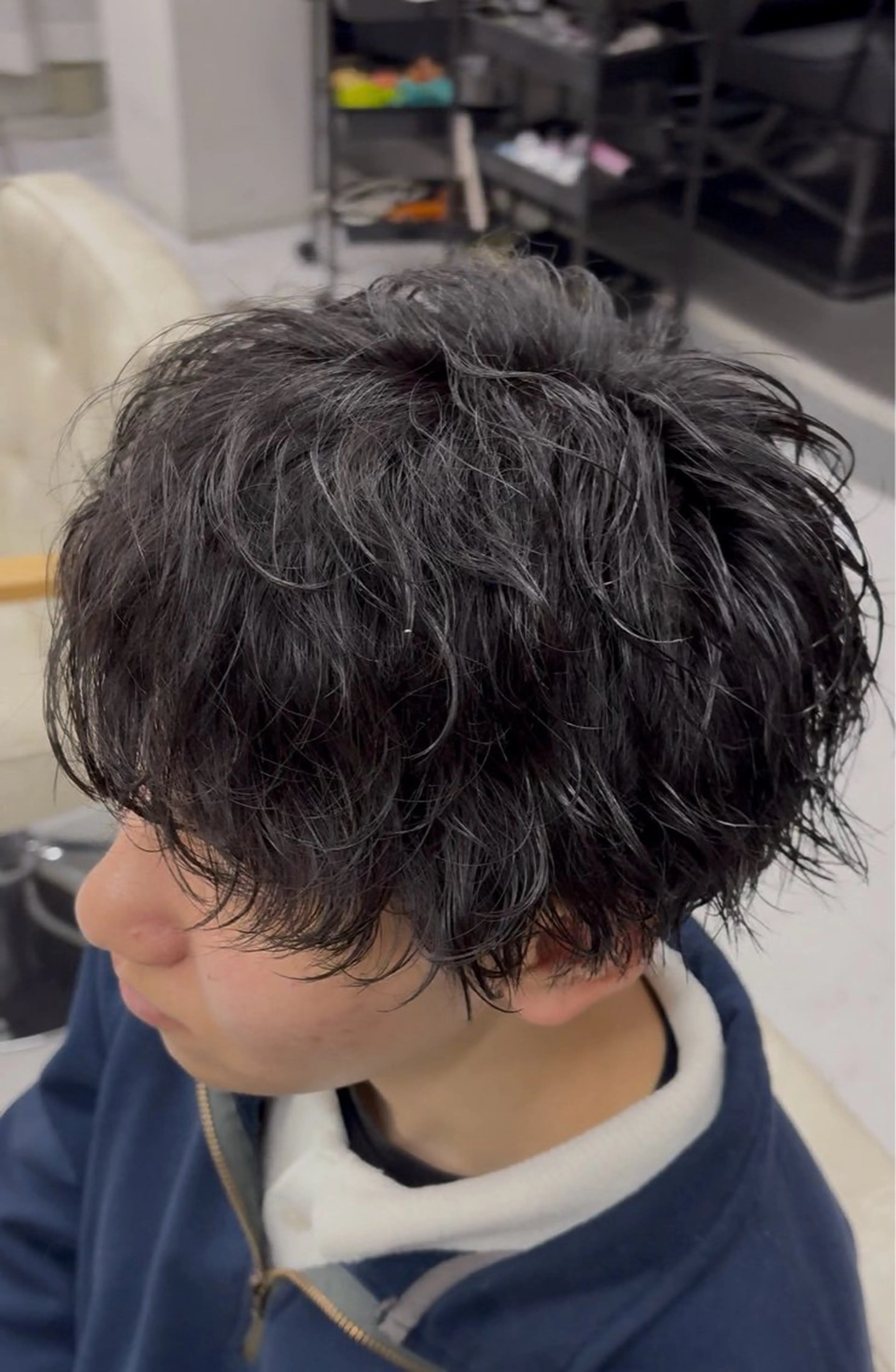 ショート パーマ メンズ メンズパーマ 波巻きパーマ カット パーマ メンズ/レディース きくた　みずきのヘアスタイル