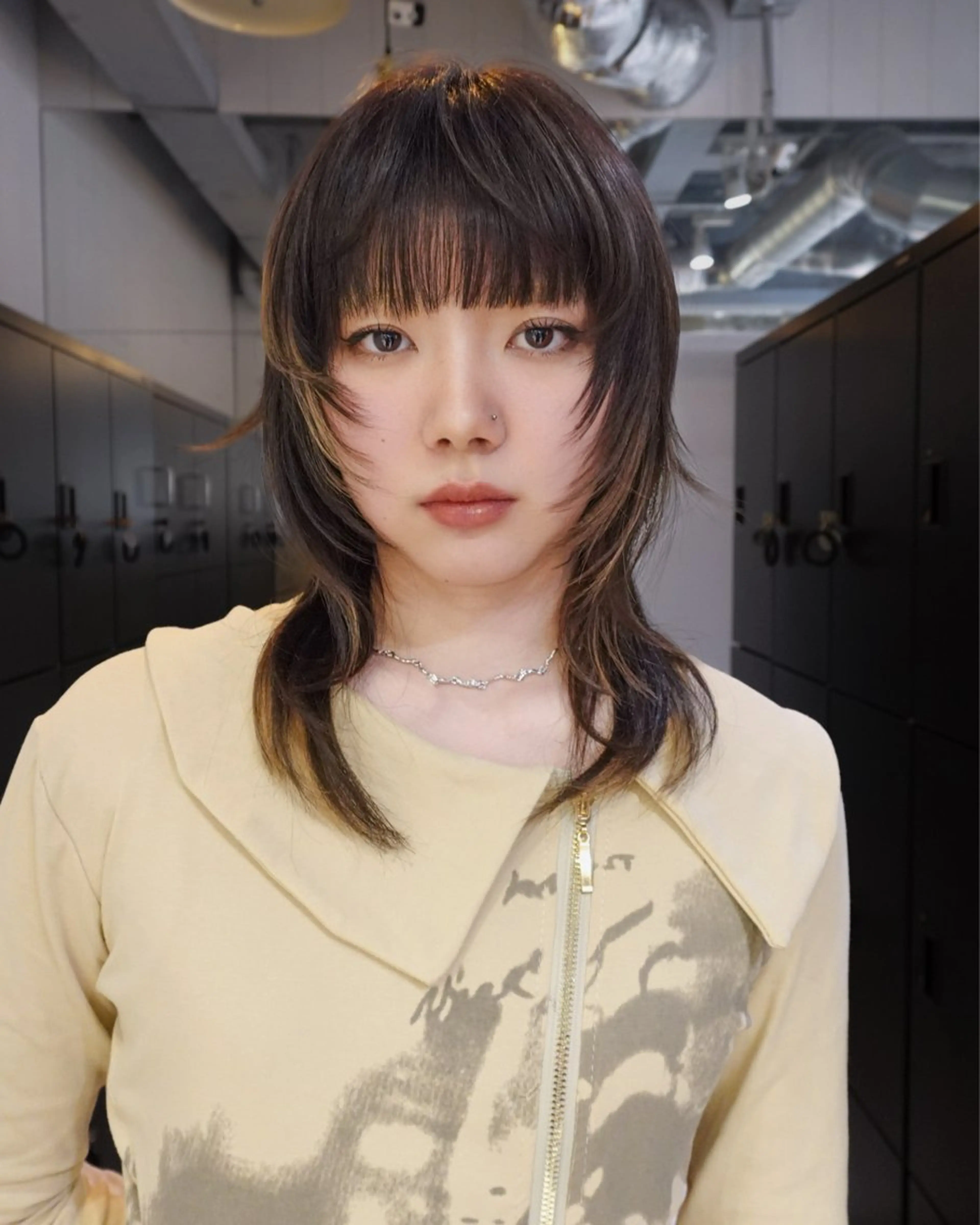 セミロング ハイトーン/レイヤー 池袋/yumeのヘアスタイル