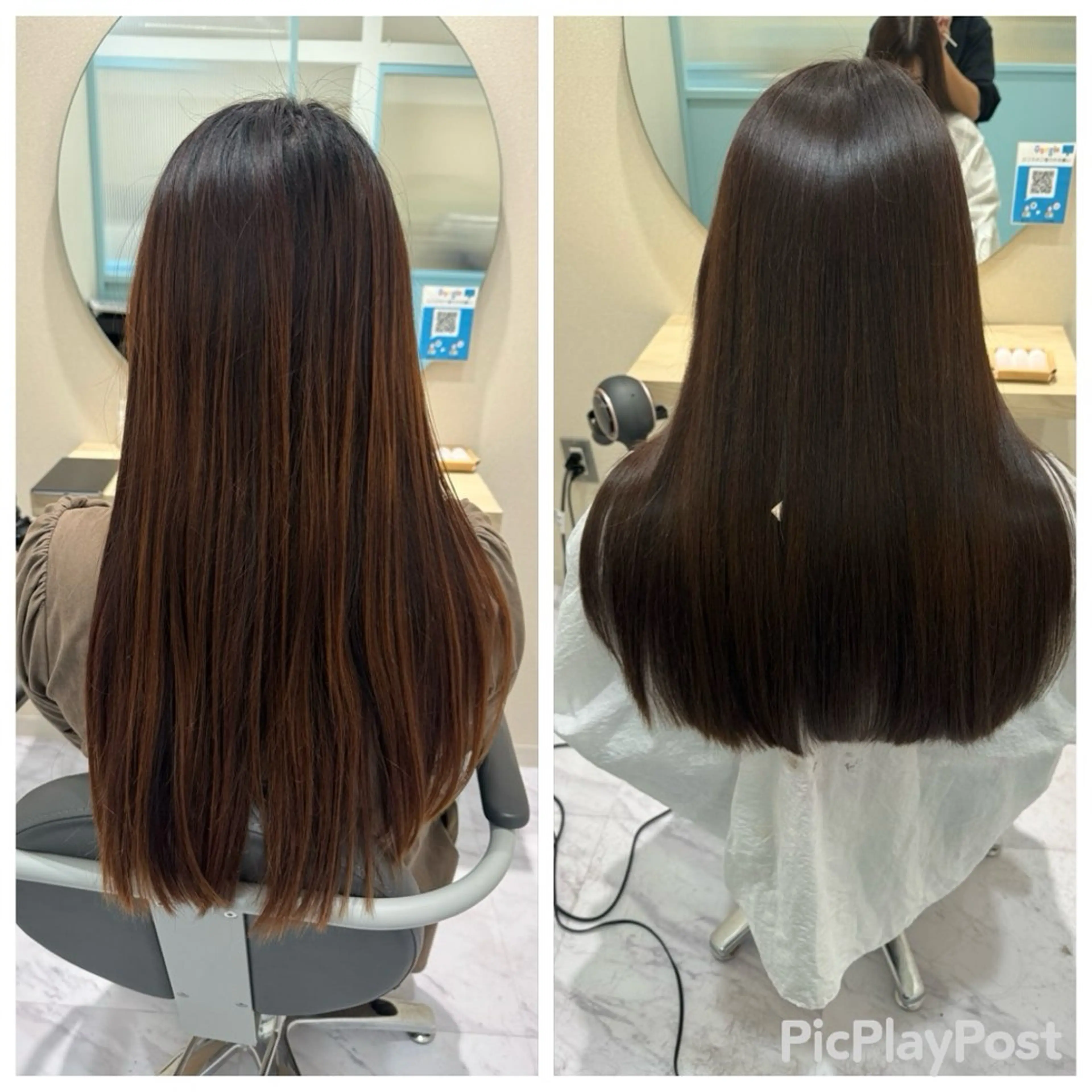 セミロング 縮毛矯正 トリートメント 丹野 圭太のヘアスタイル