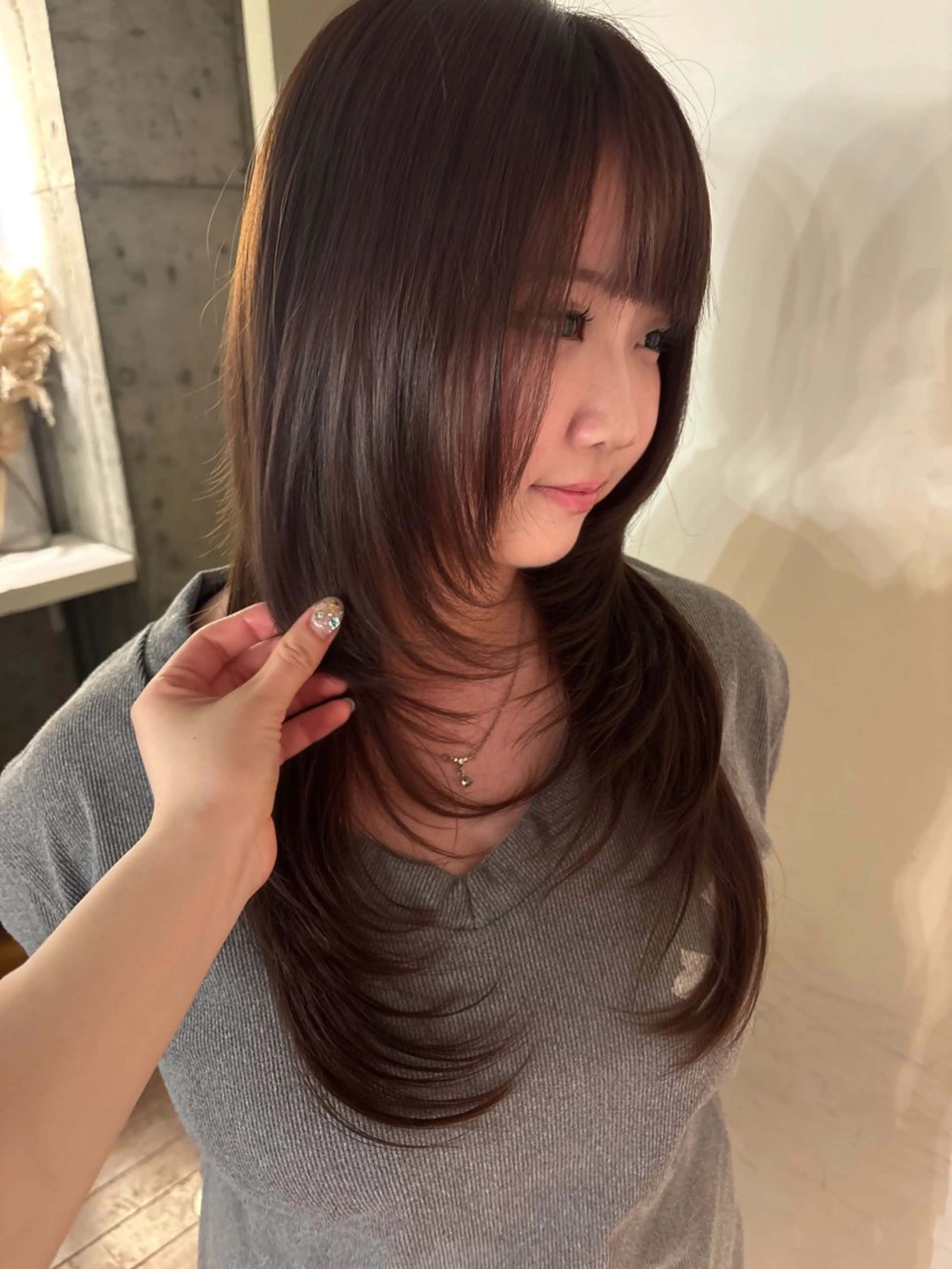 セミロング カラー ヘアカラー NORA saya🍀のヘアスタイル