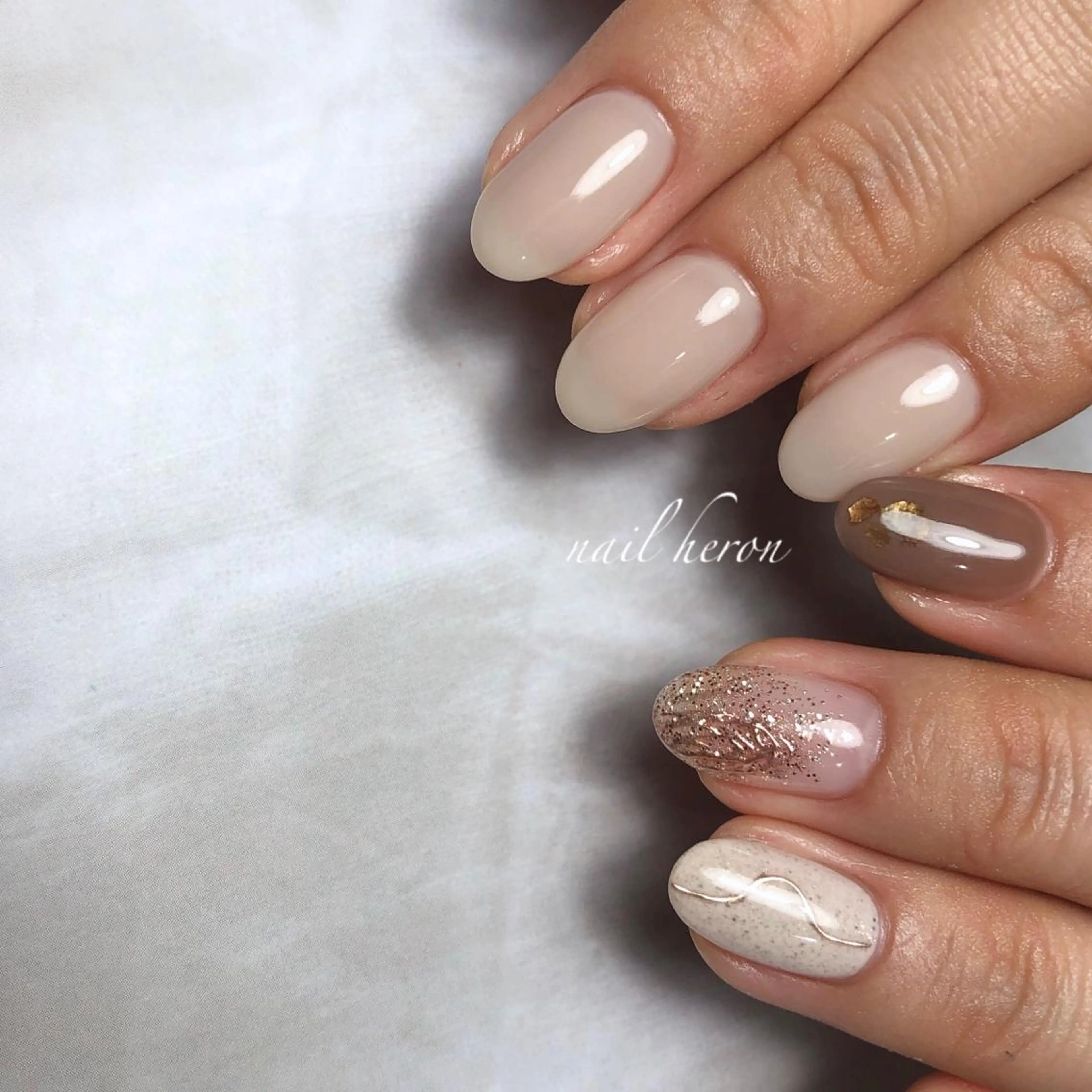 ネイル ハンドネイル saki_ nail heronのネイルデザイン