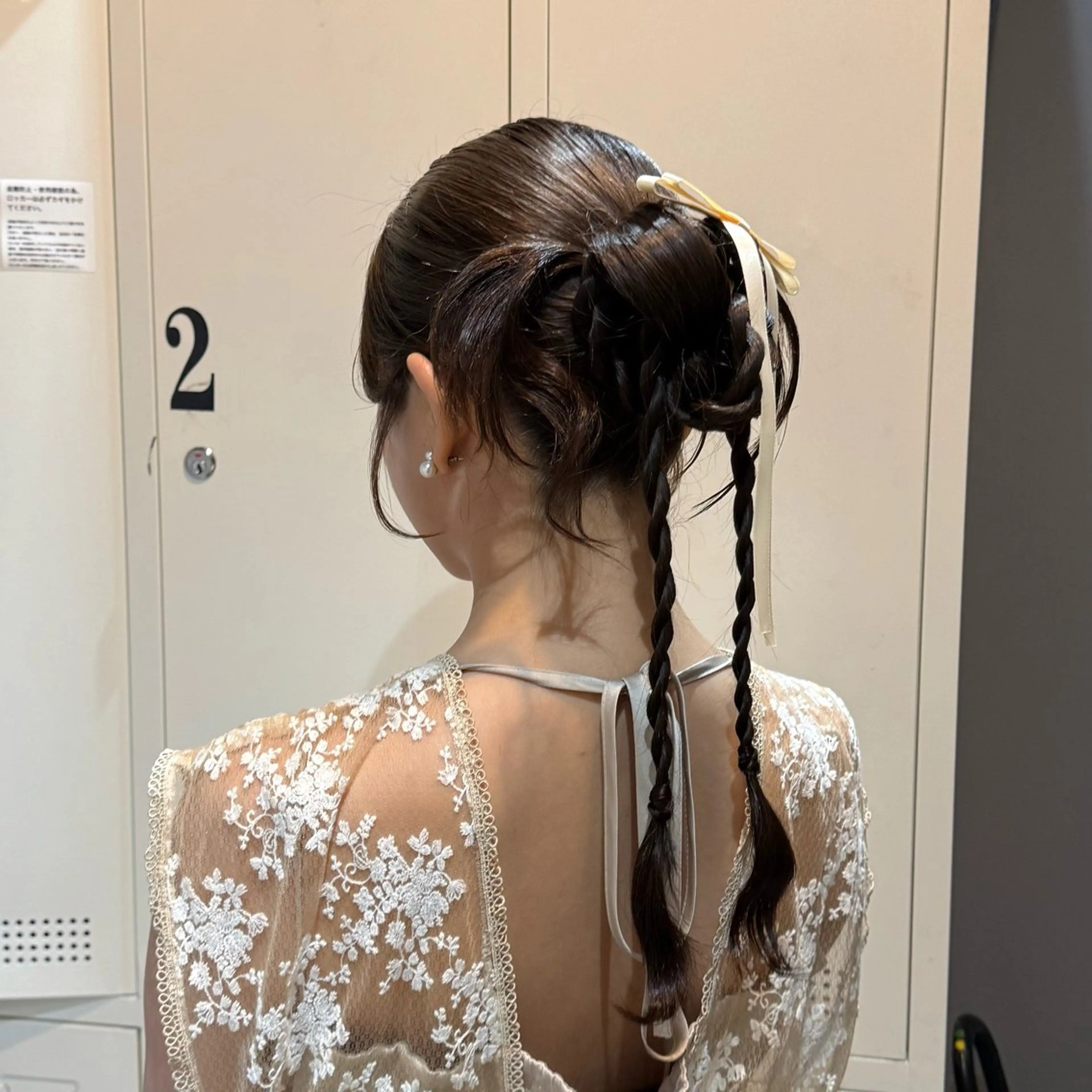 セミロング カラー ヘアアレンジ 縮毛矯正+モテカラー 🎀✨MIHOのヘアスタイル