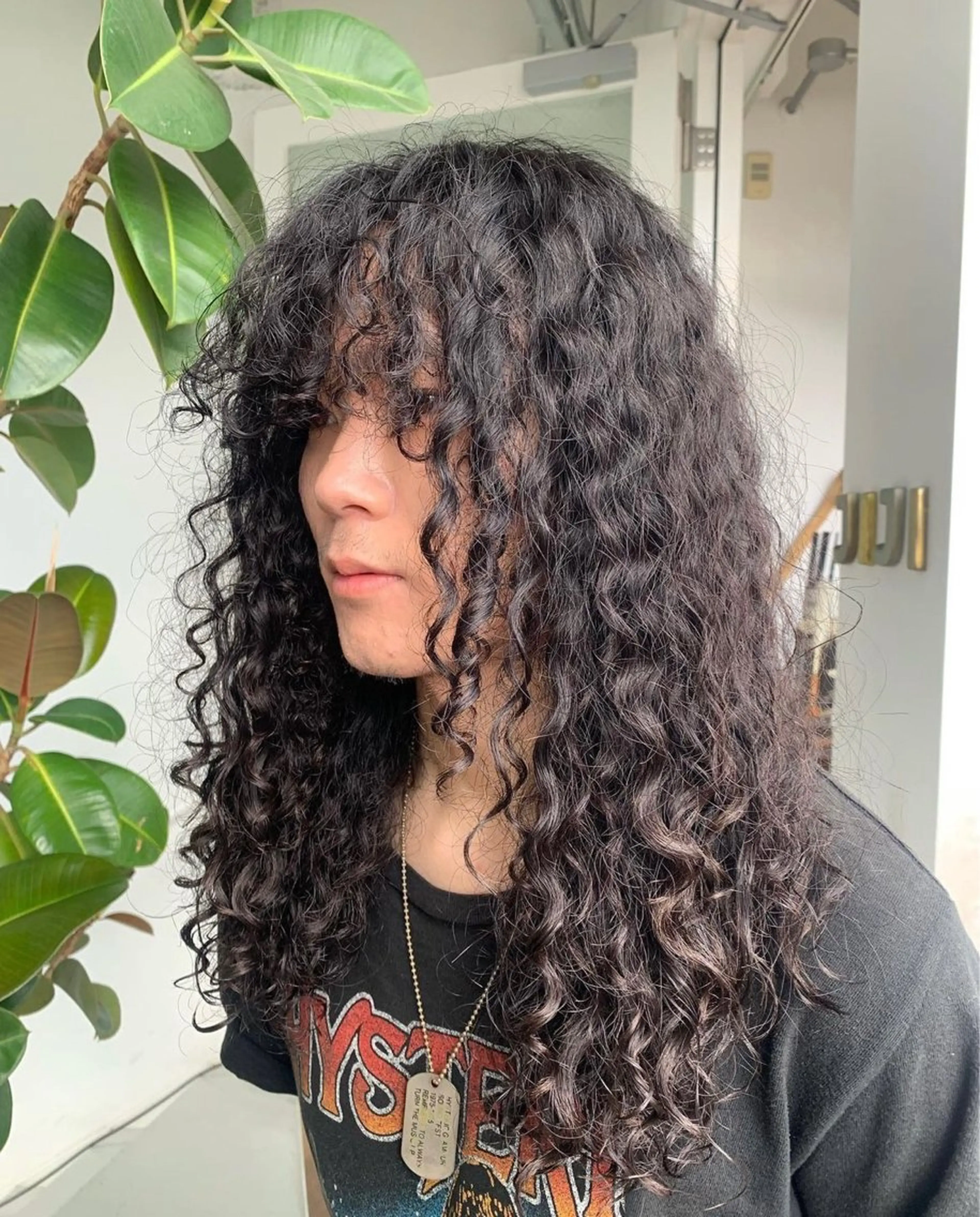 ミディアム パーマ 青木 真生のヘアスタイル