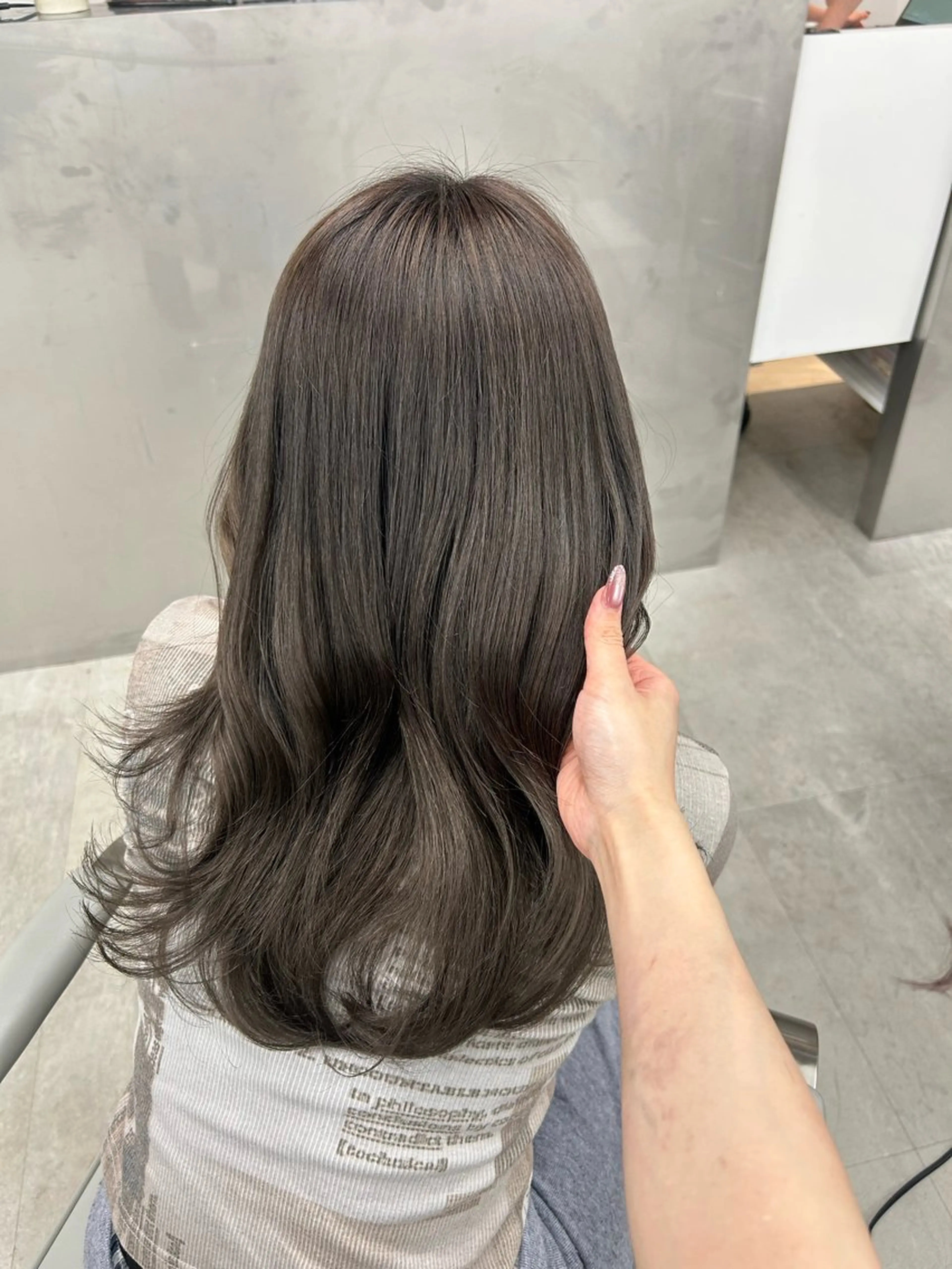 セミロング カラー ♡透明感/艶カラー /haruka♡のヘアスタイル