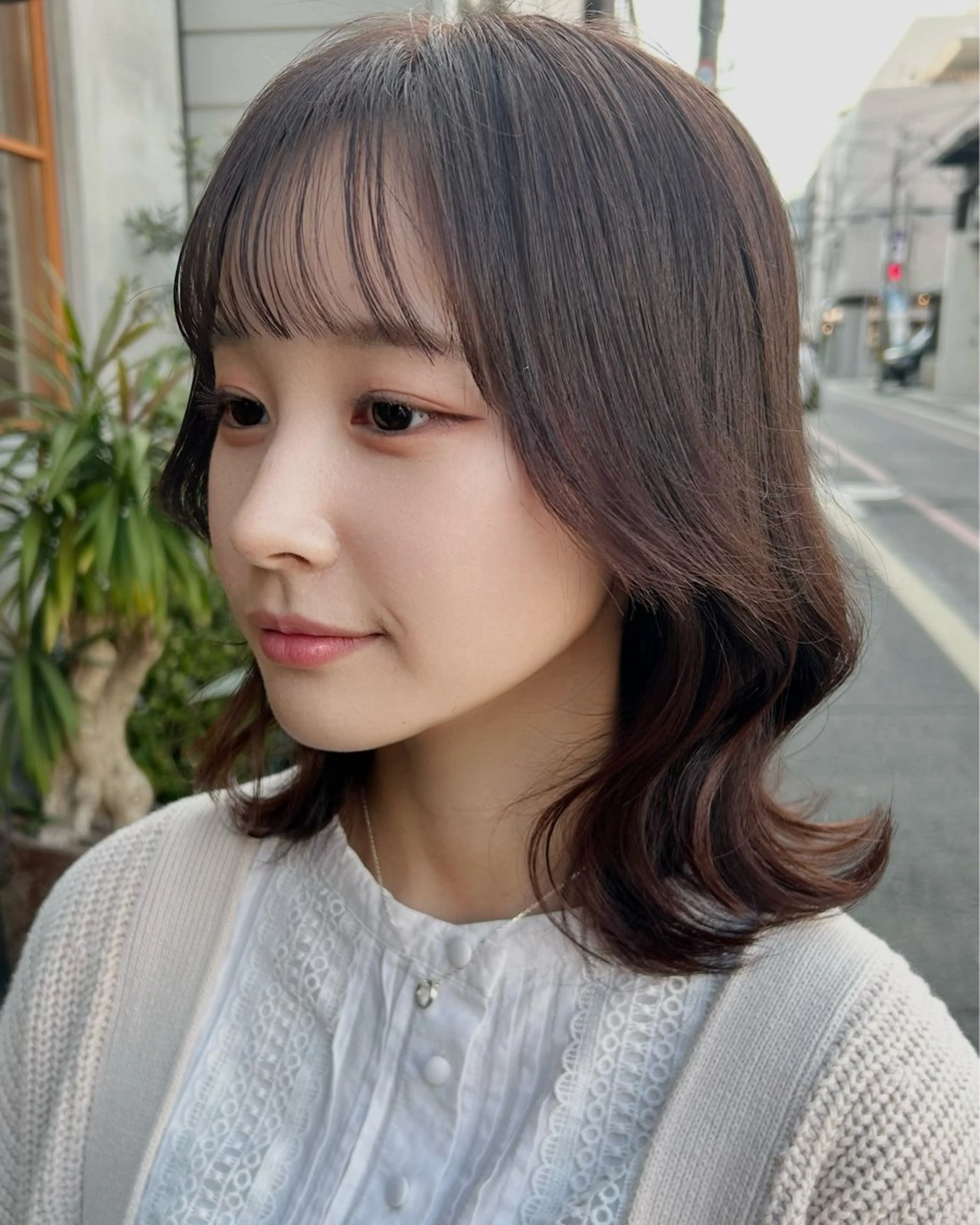 ミディアム 林 慧悟のヘアスタイル