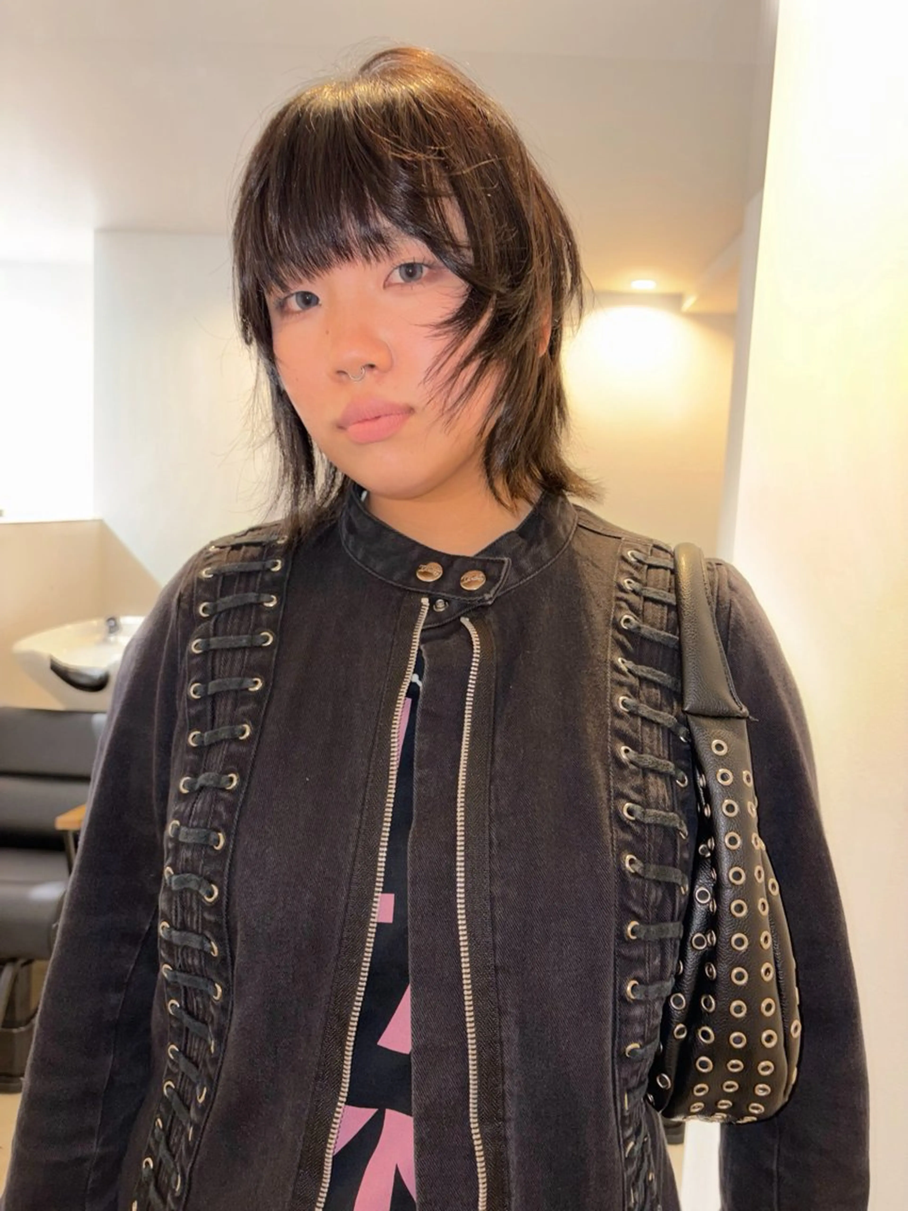 ショート カラー ボブレイヤー ボブ ハイレイヤー レイヤーカット haluka /梅田美容室のヘアスタイル