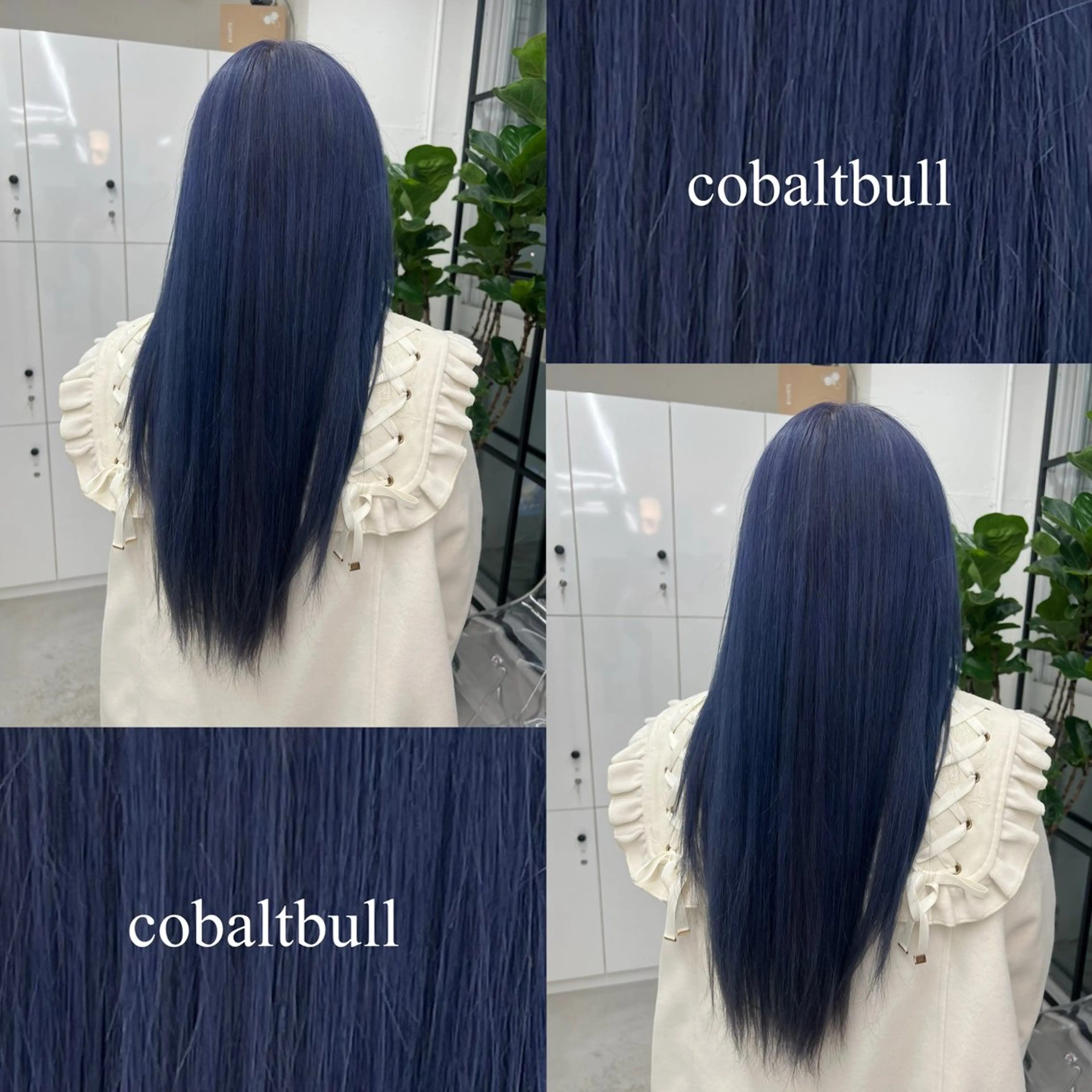 セミロング カラー ブリーチ ブルーカラー 透明感カラー デザインカラー ダブルカラー 🌷︎あすか🌷 JILLSTUDIOのヘアスタイル