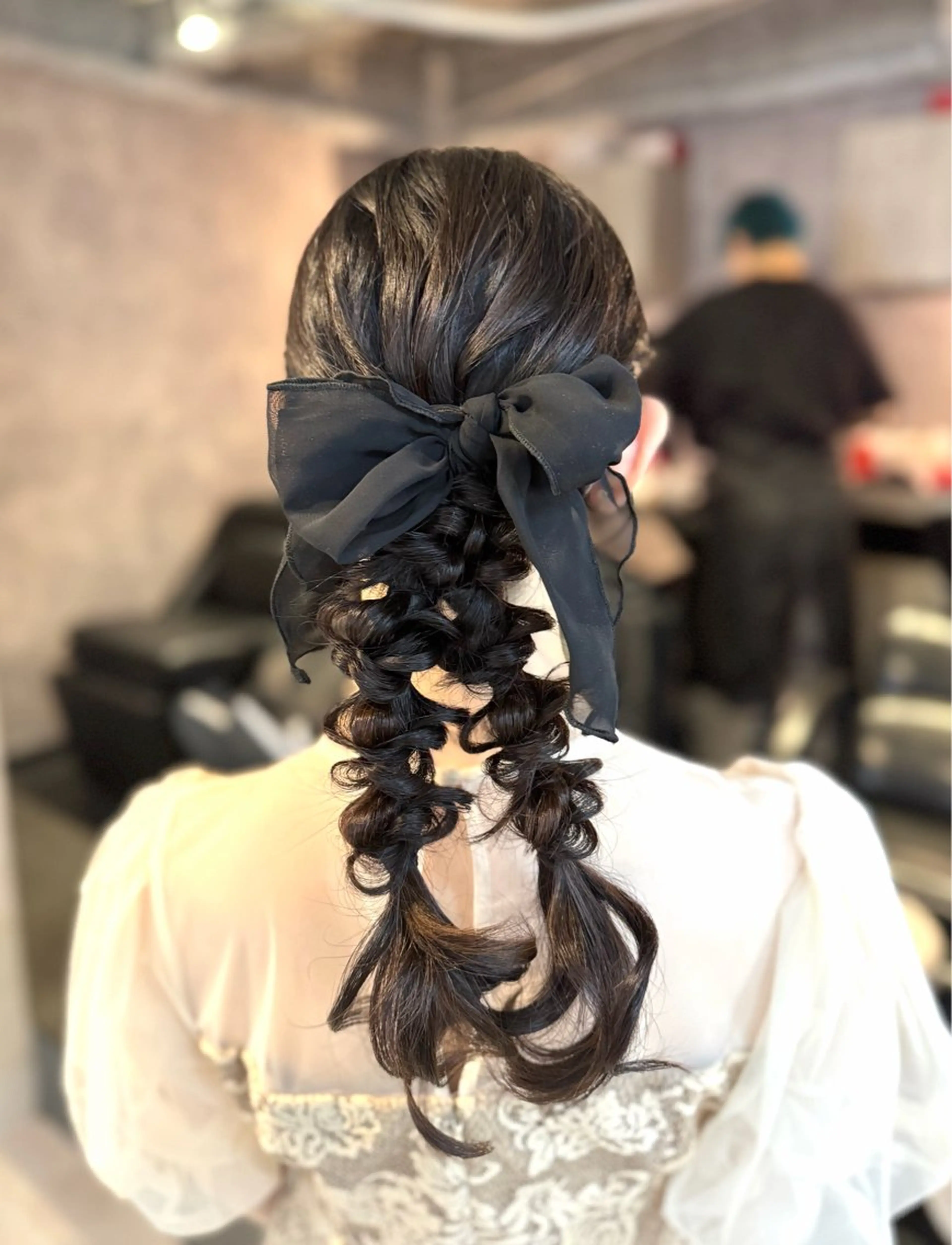 ロング ヘアアレンジ ヘアセット 🩶鈴木茉奈🩶艶髪 /透明感/暖色カラーのヘアスタイル