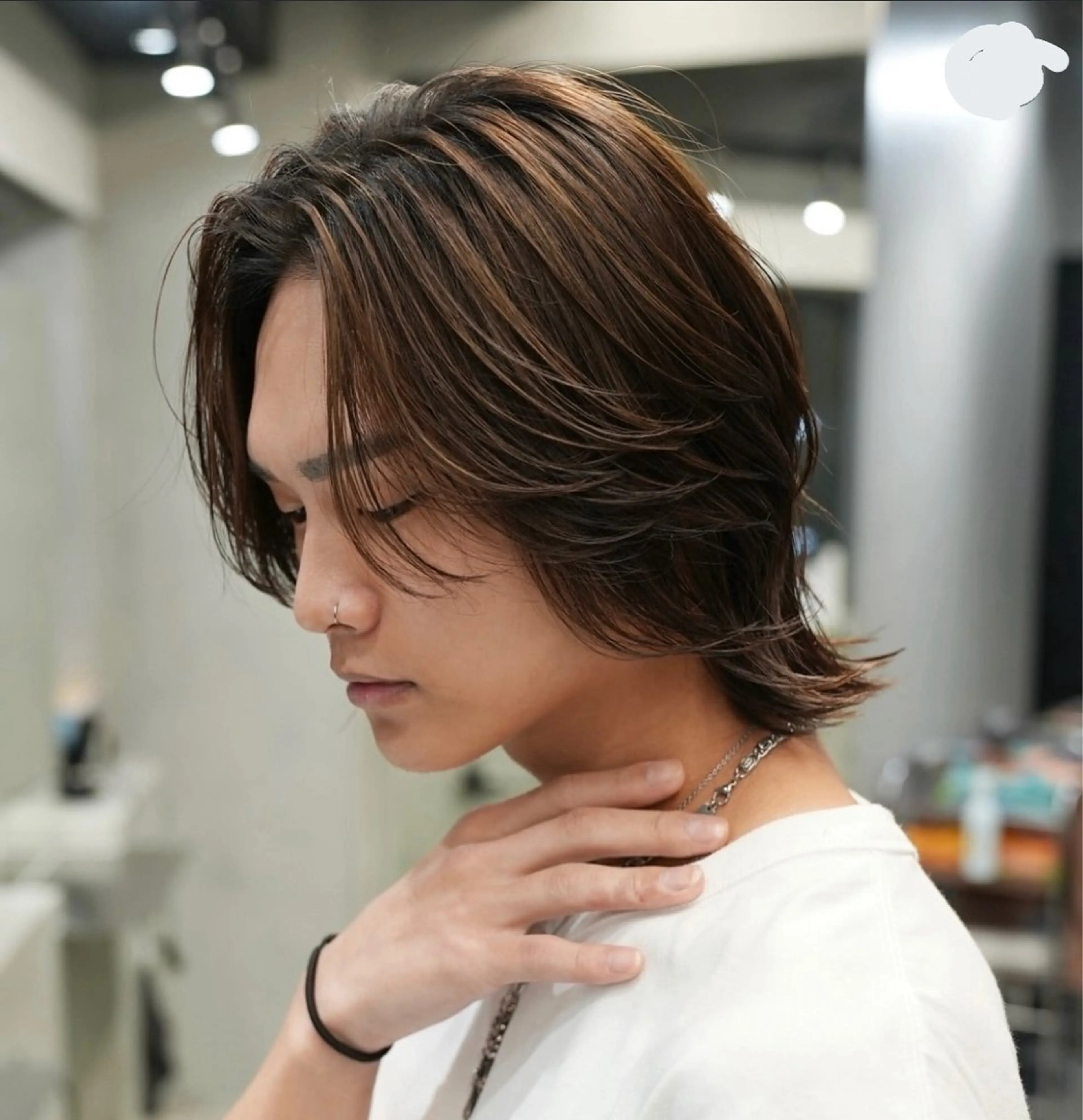 ミディアム パーマ メンズ カット パーマ 【fifth】立野 涼太のヘアスタイル