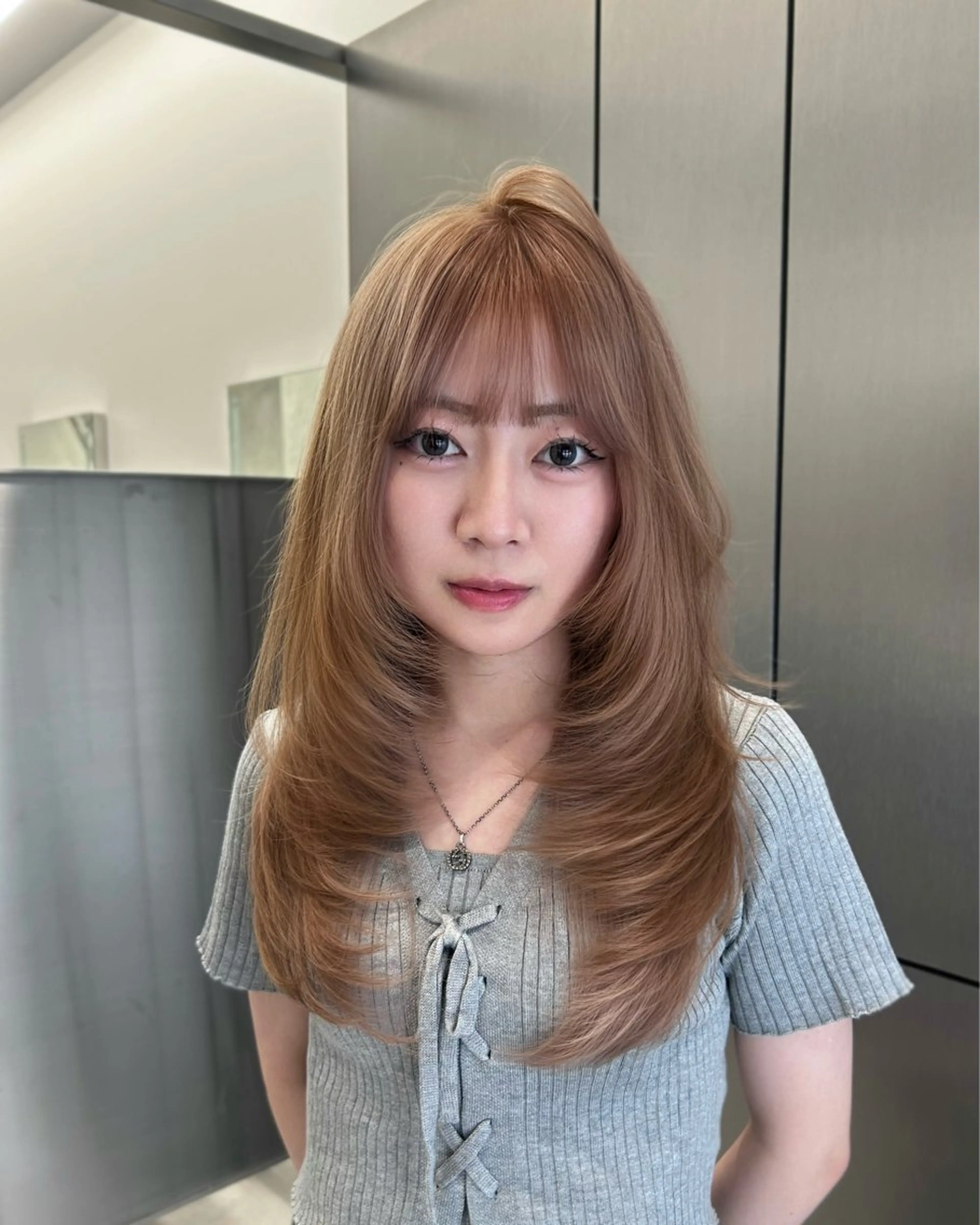 ロング レイヤーカット カット ヘアカラー トリートメント 大人レイヤー/艶美髪 🇺🇸TOMONAのヘアスタイル