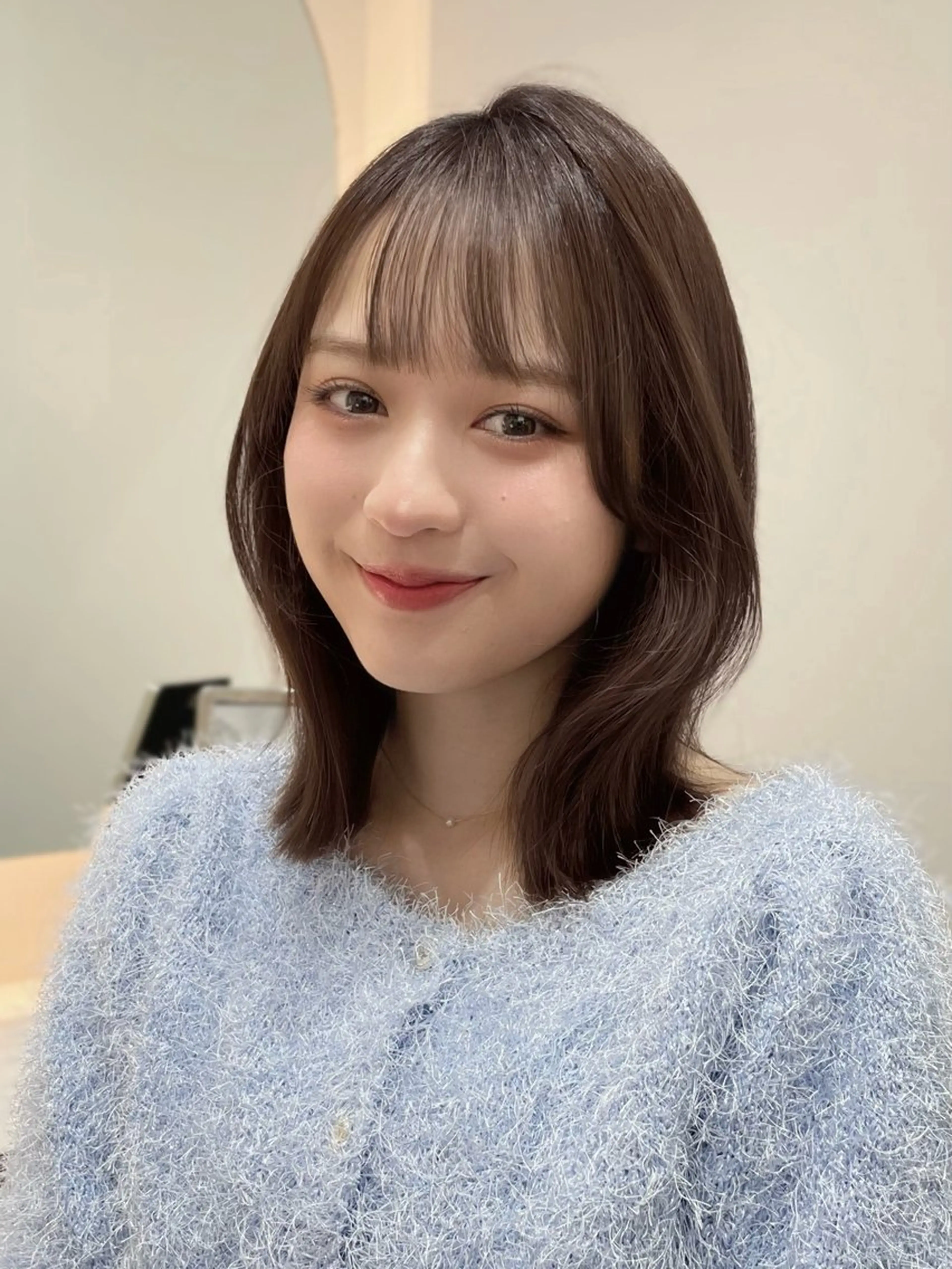 ミディアム カット ヘアカラー トリートメント 🐥ボブ/レイヤー 髪質改善/halcaのヘアスタイル