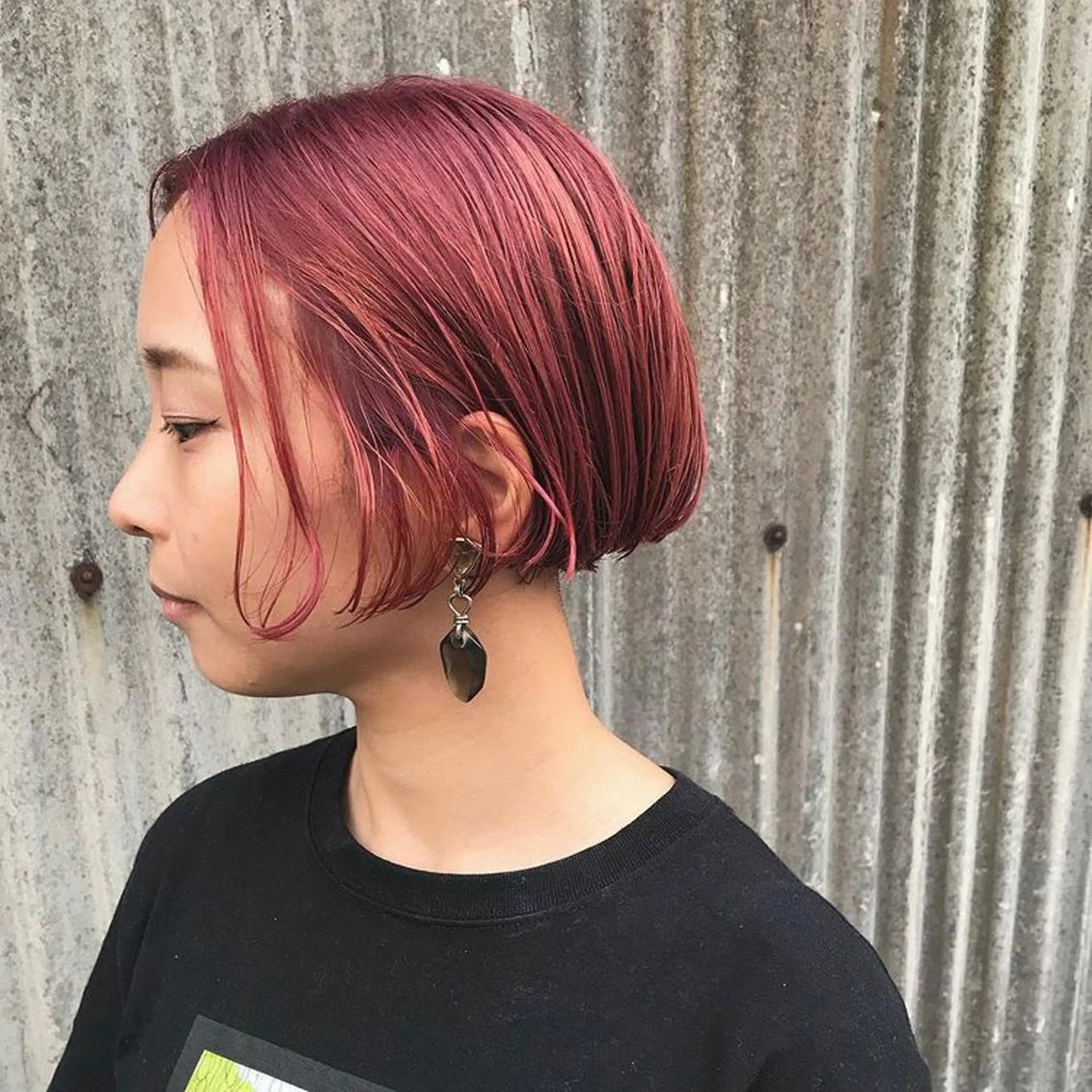 ミディアム カラー ボブ tatsumi/ボブ ウルフ/レイヤーのヘアスタイル