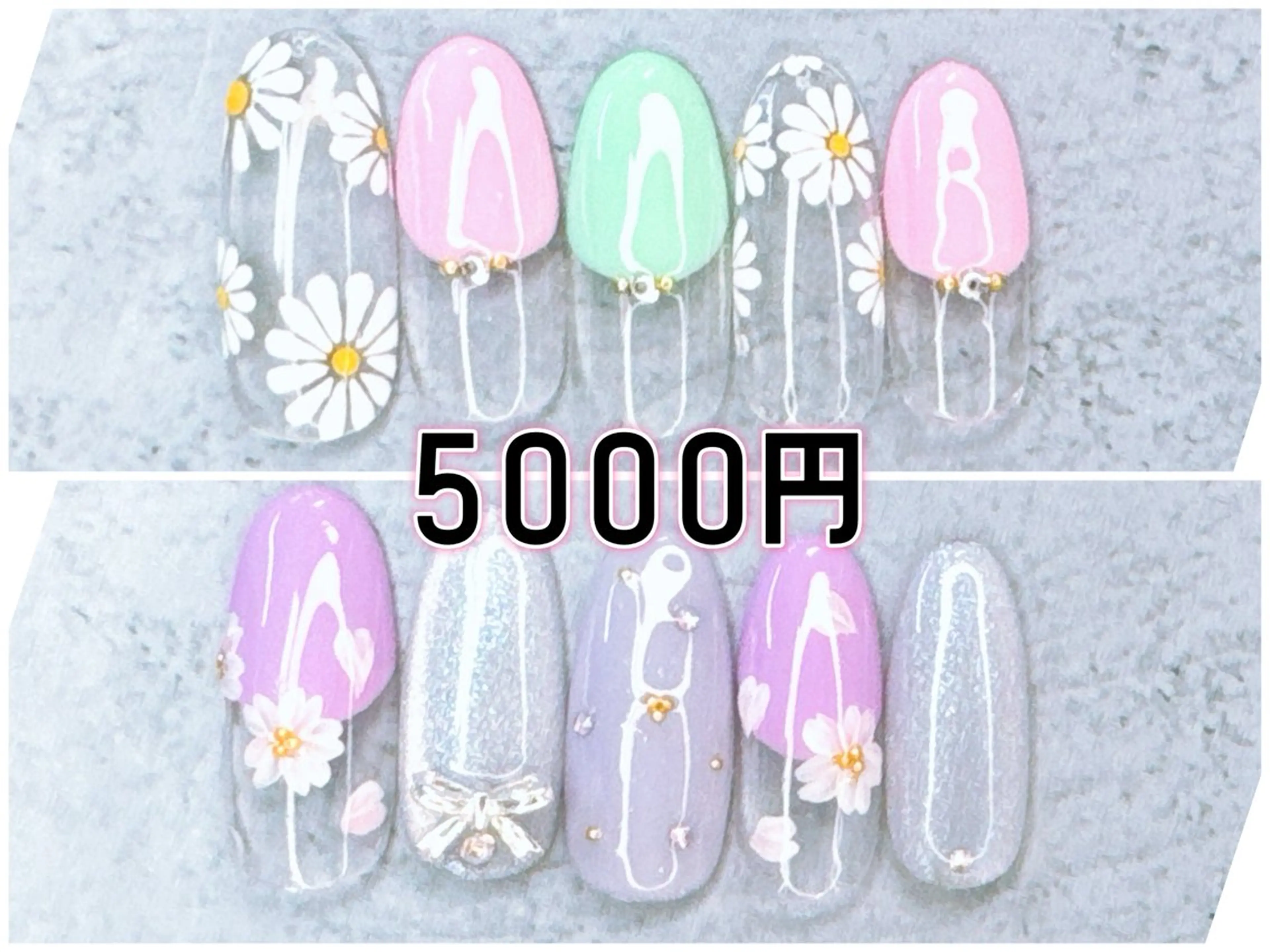 ネイル 春ネイル ハンドネイル Milana （研修生メニュー）のネイルデザイン