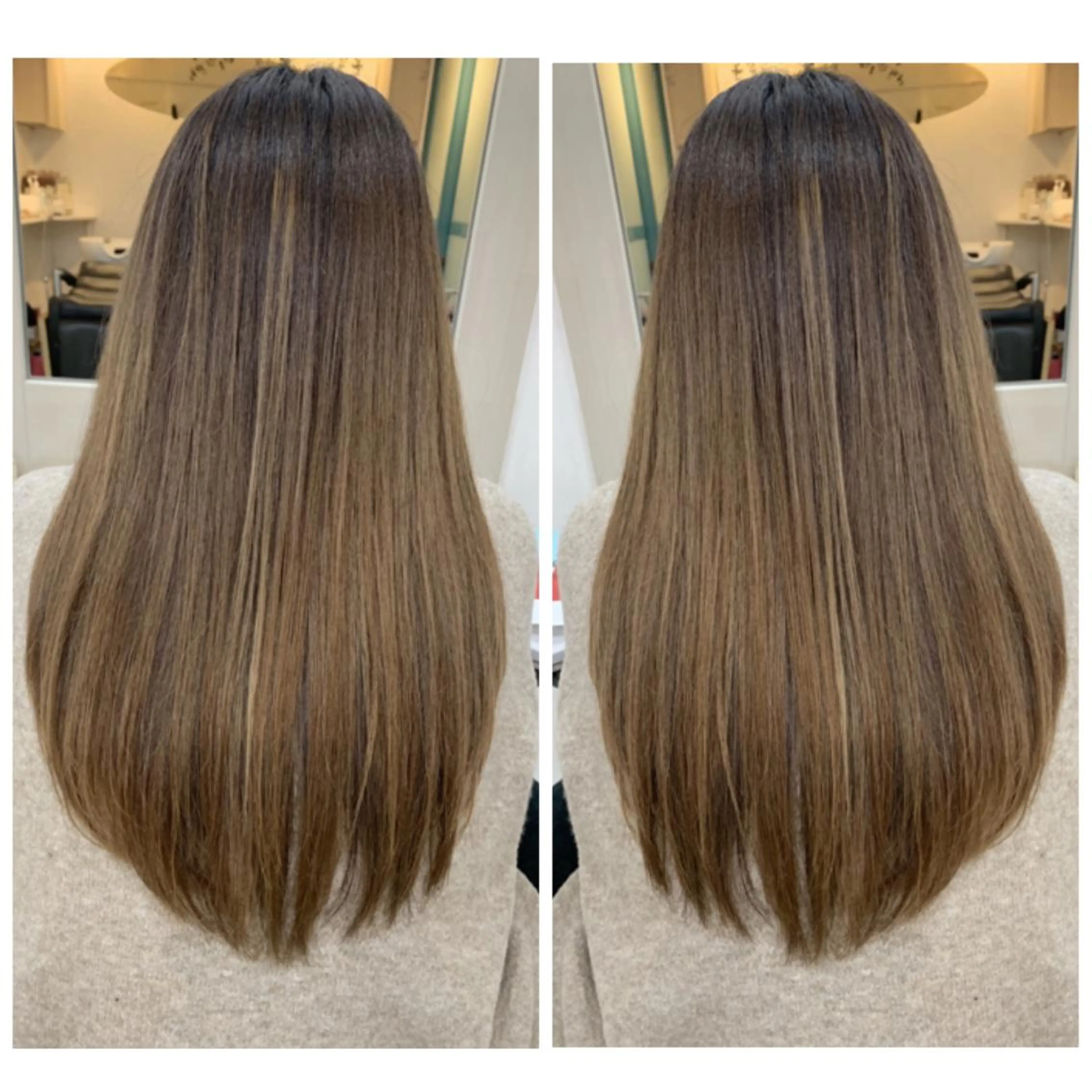 ロング カラー ヘアカラー トリートメント 京都大人女性ショート 徒歩1分/秋山のヘアスタイル