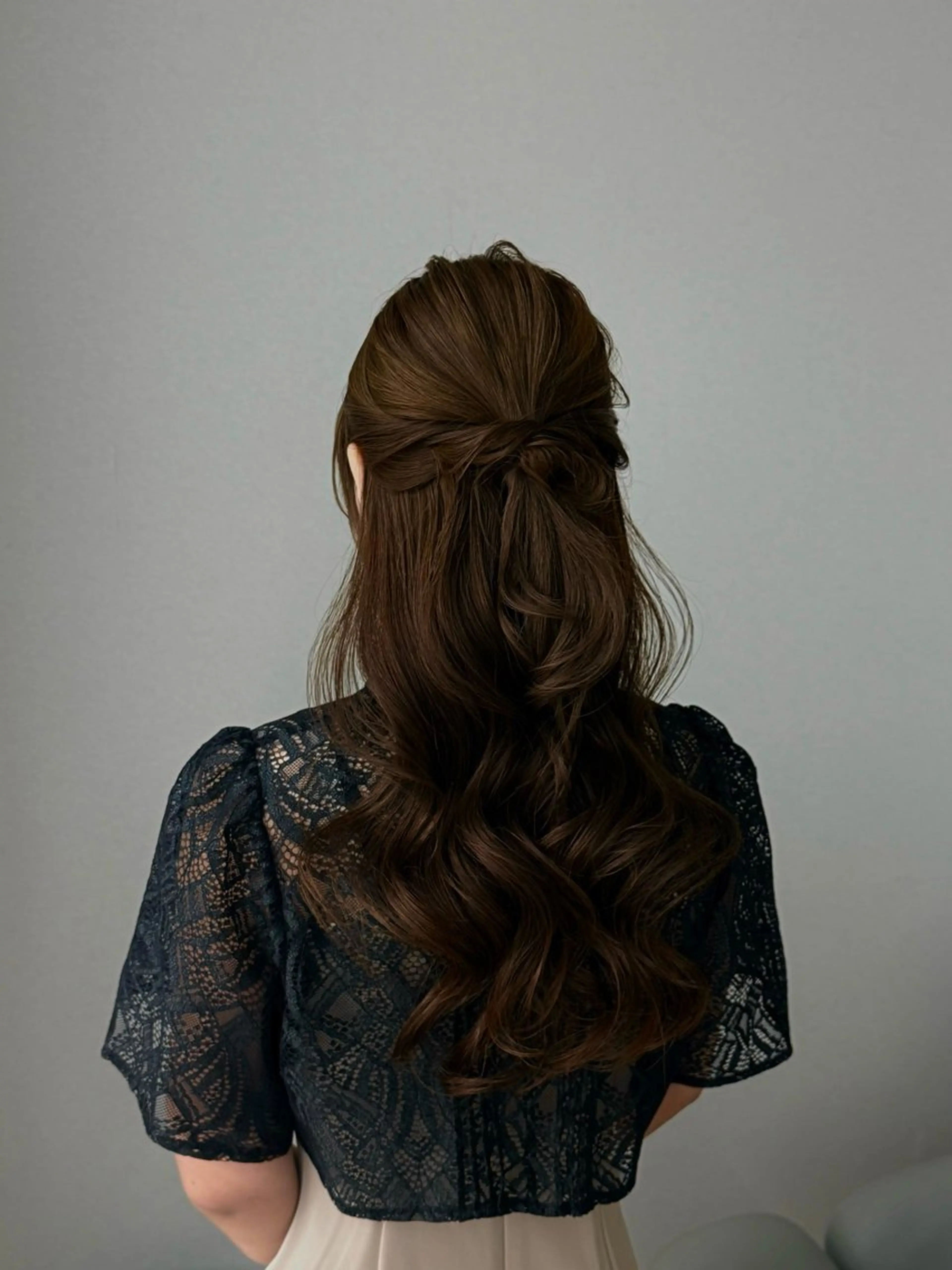 ロング ヘアカラー ヘアセット 濱田 剛志のヘアスタイル