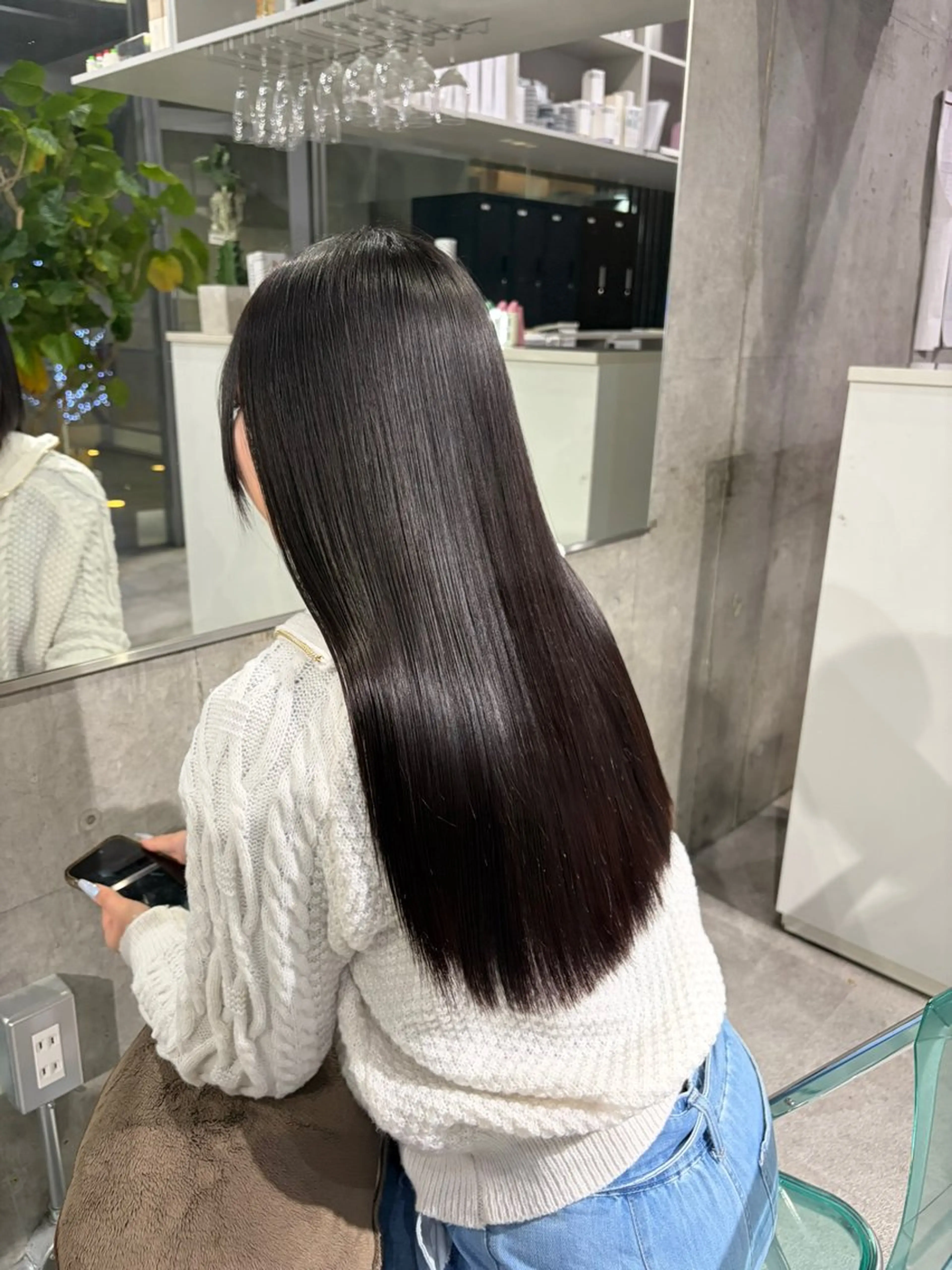 セミロング カラー 髪質改善 トリートメント 複雑履歴修正/ keitoのヘアスタイル