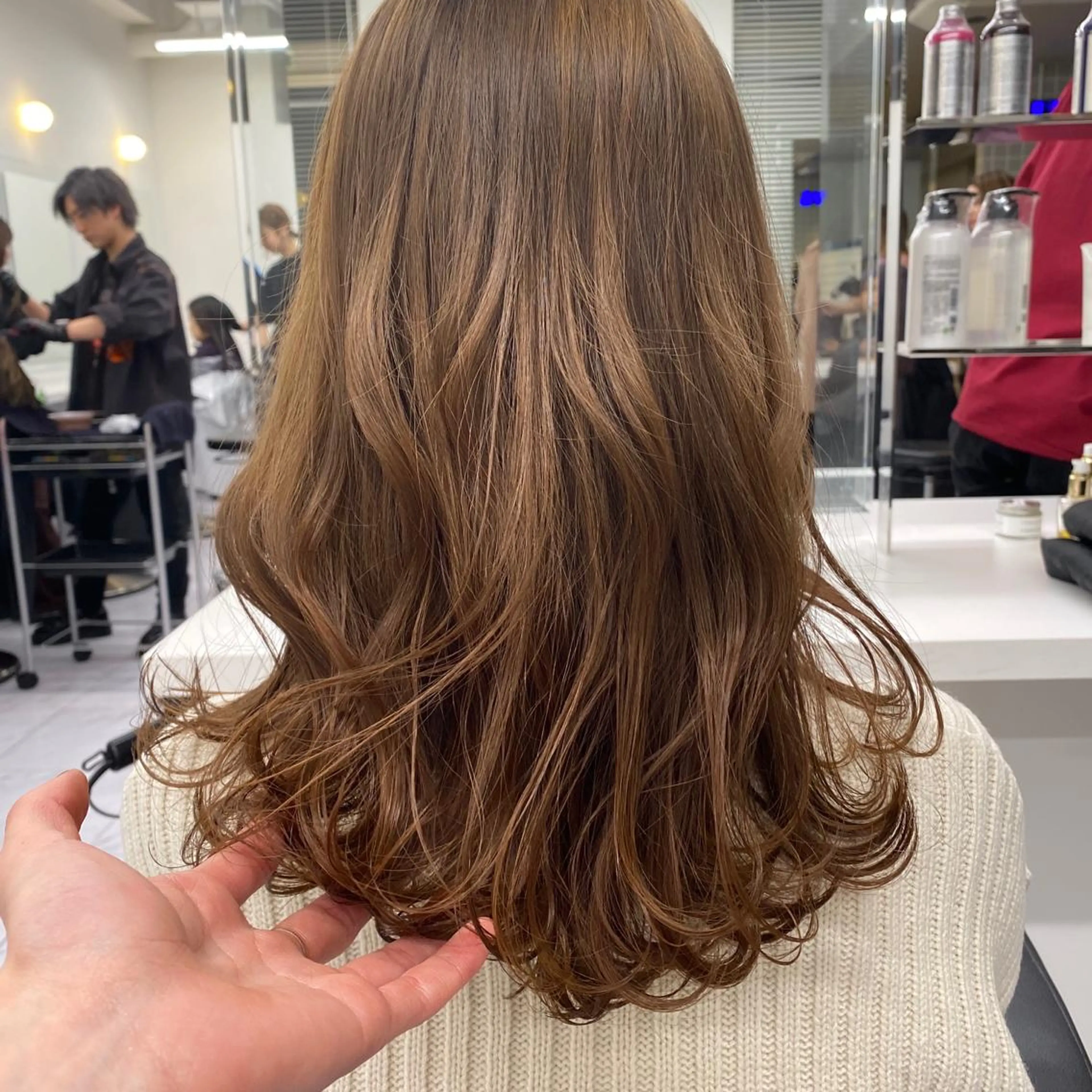 セミロング カラー ヘアアレンジ カット ヘアカラー トリートメント ヘッドスパ ヘアセット Alea by  little横浜所属・💞あざと可愛い💞 児玉大地のヘアスタイル