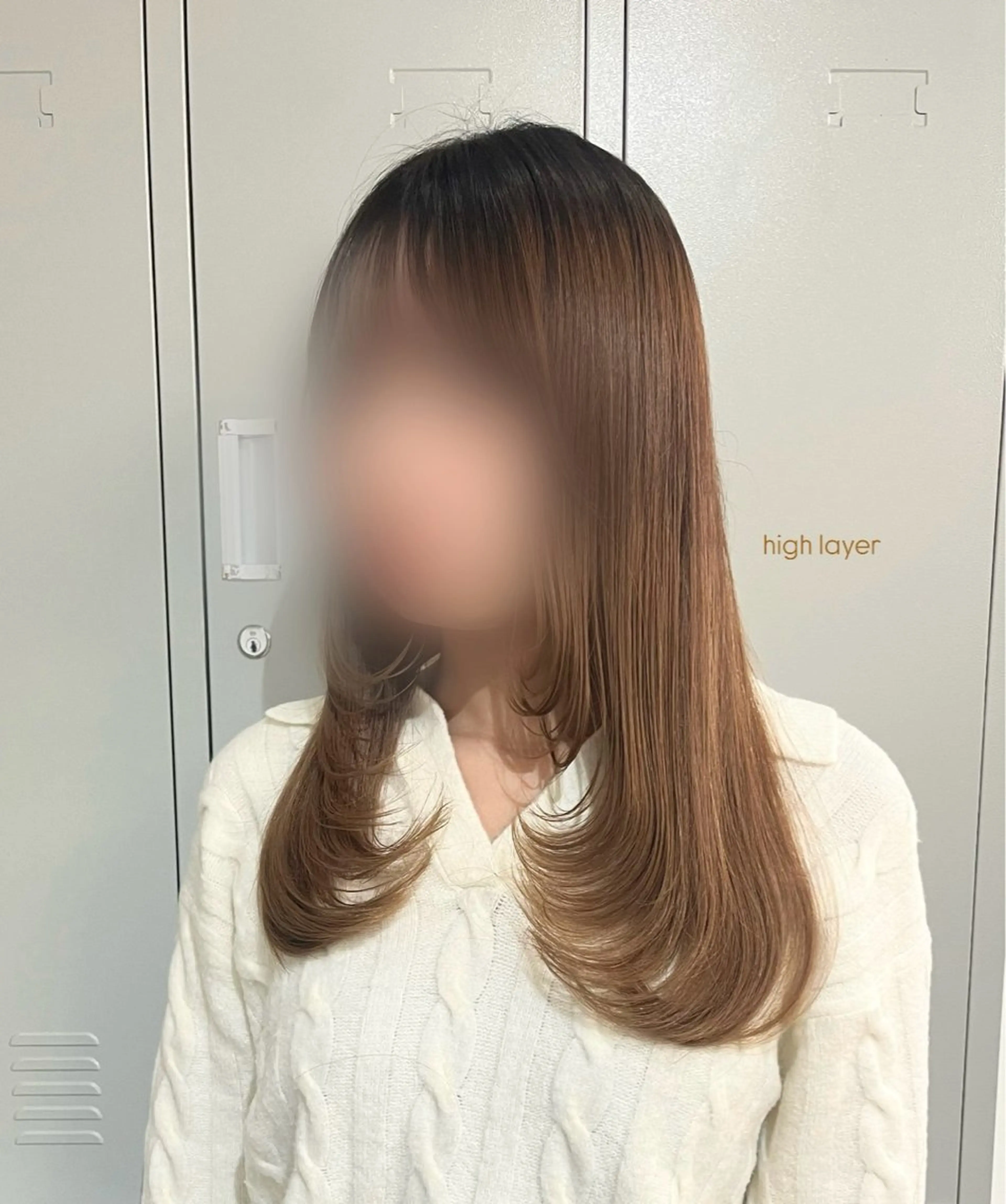 🎀韓国レイヤー/ 🫧暖色/暗髪カラーのヘアスタイル