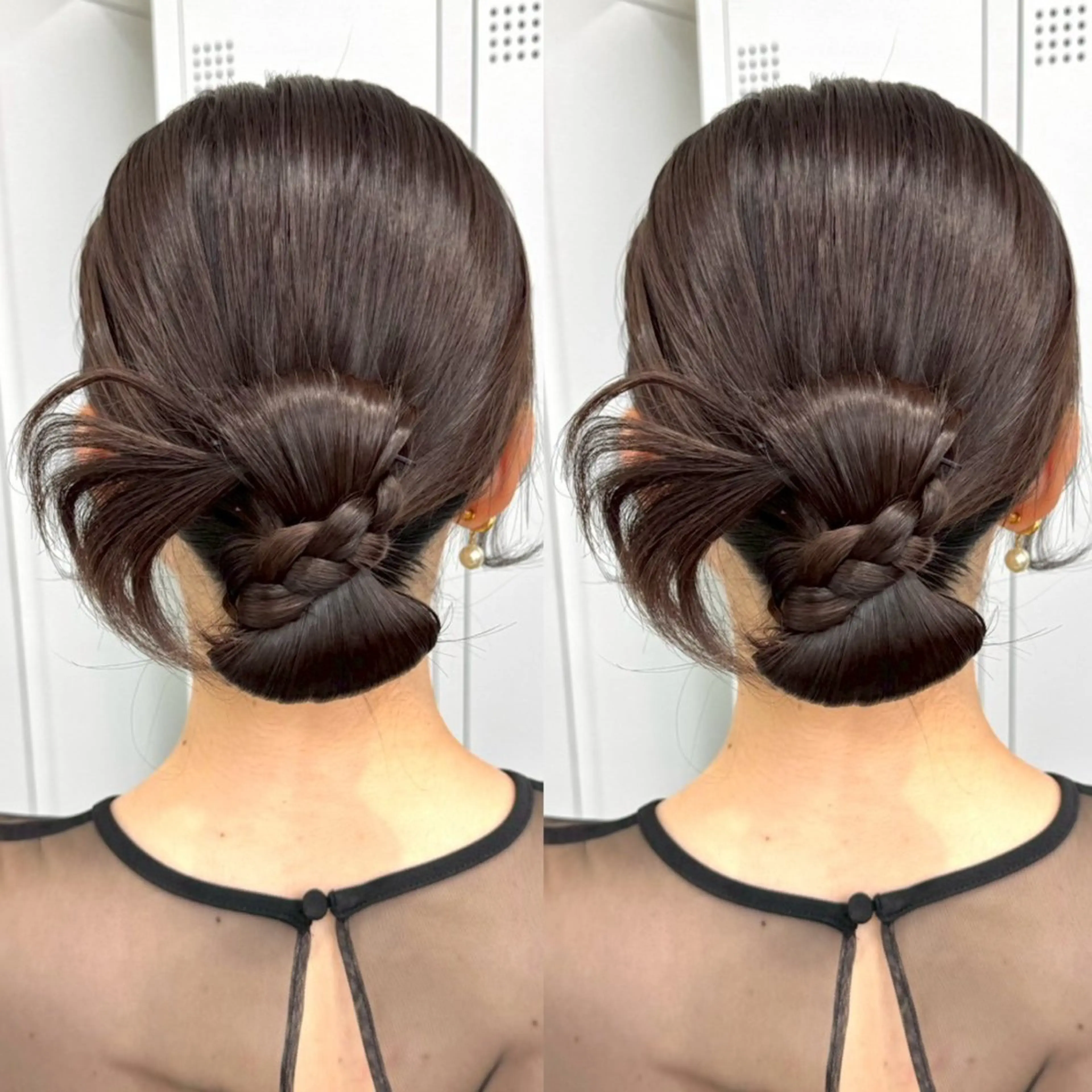 セミロング ヘアアレンジ ヘアセット ヘアメ🎀推しカラー 🥣横浜/しほ🧸のヘアスタイル