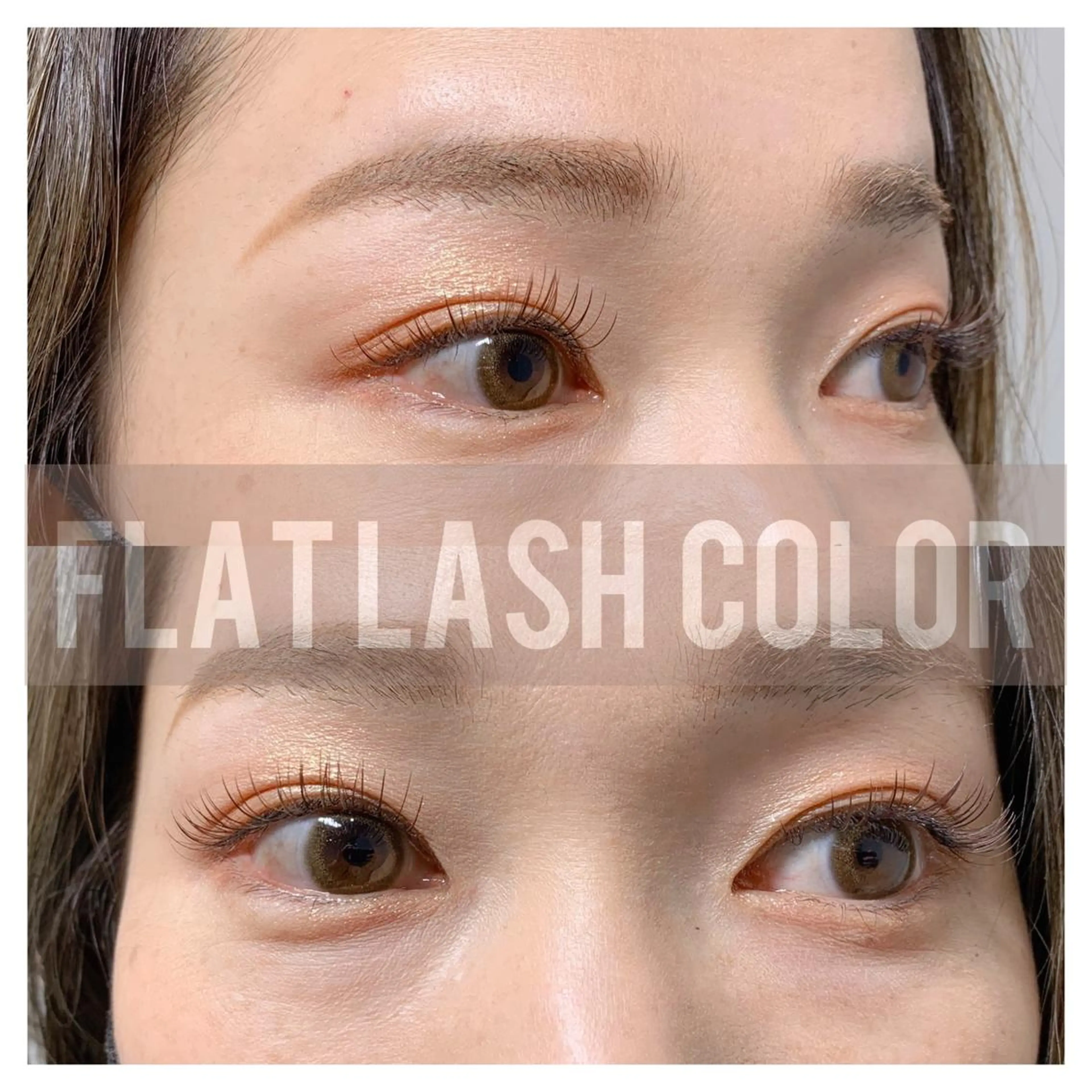フラットラッシュ両目140本(カラーエクステご用意あります)🌈の写真